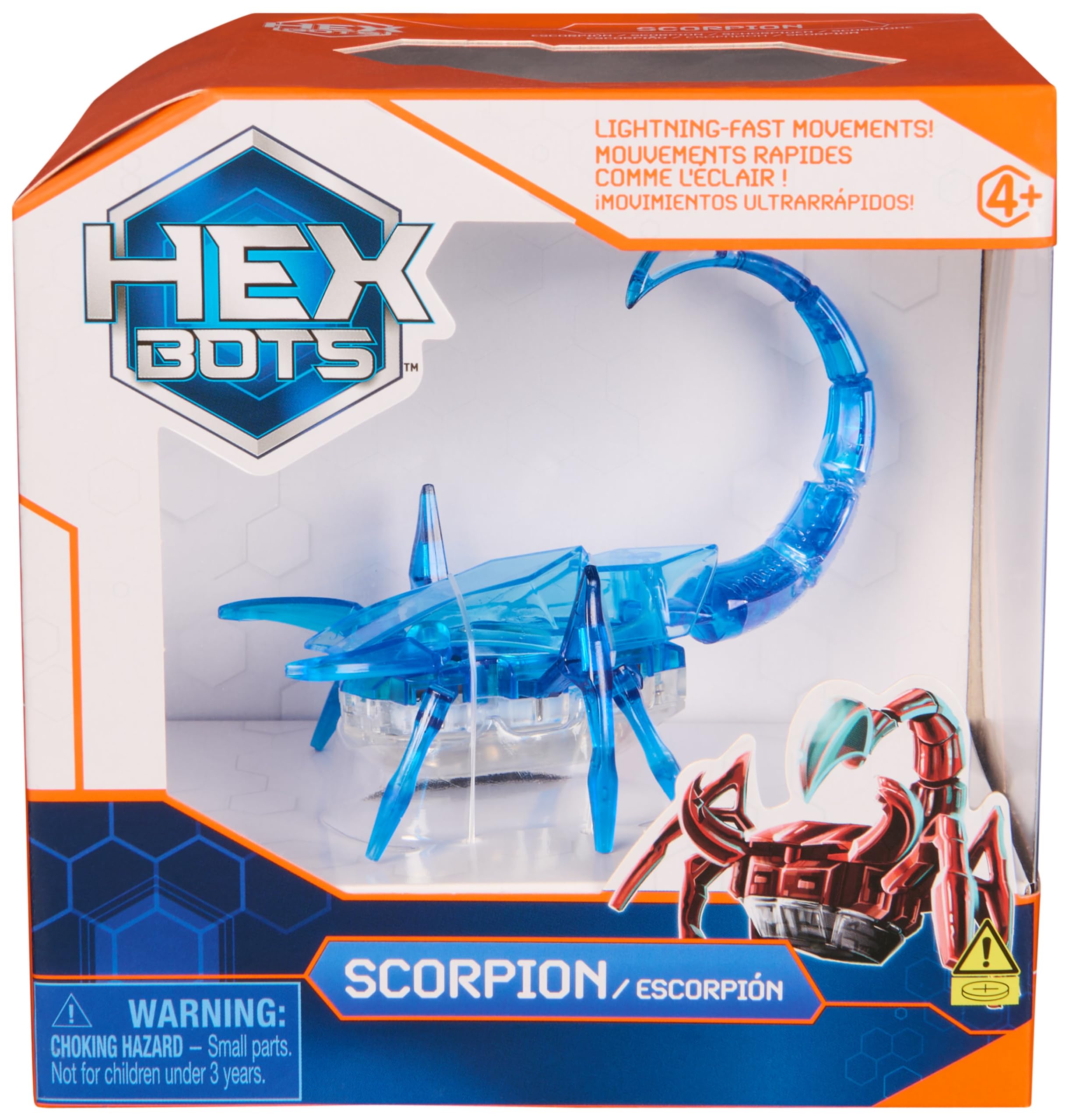 HEX BOTSRobotic Scorpion, Autonomous Mechanic Scorpion Toys for Kids, Adjustable Robotic Scorpion Figure, Robot Toys for Boys & Girls Ages 4 & Up, Blue