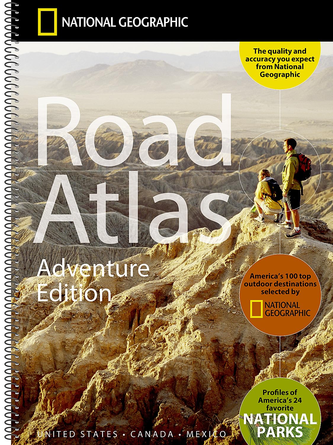 National Geographic Road Atlas 2025: Adventure Edition [United States, Canada, Mexico] Spiral-bound – June 10, 2024