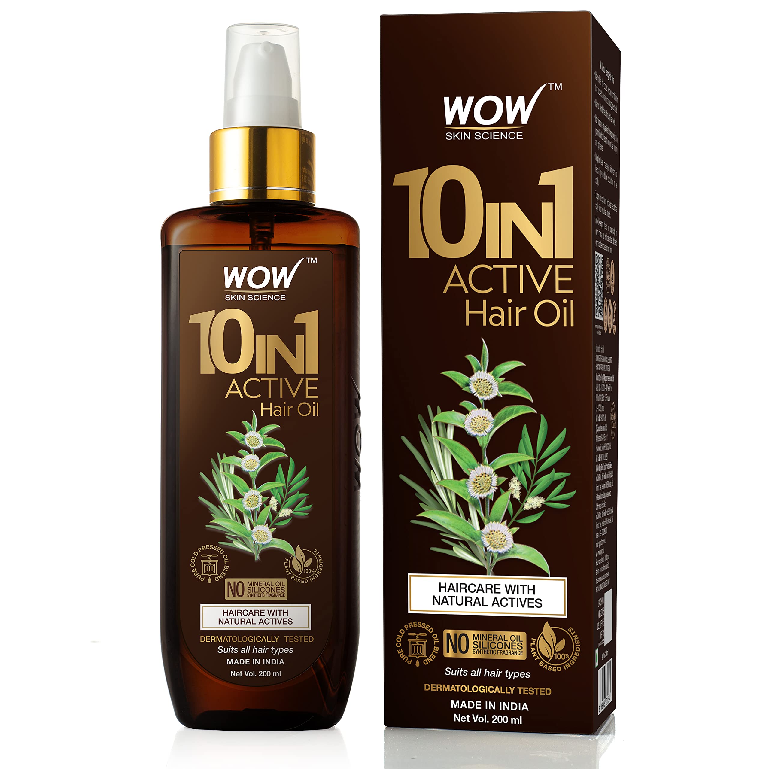 WOW Miracle 10 in 1 Bioactive Hair Oil, 200 ml