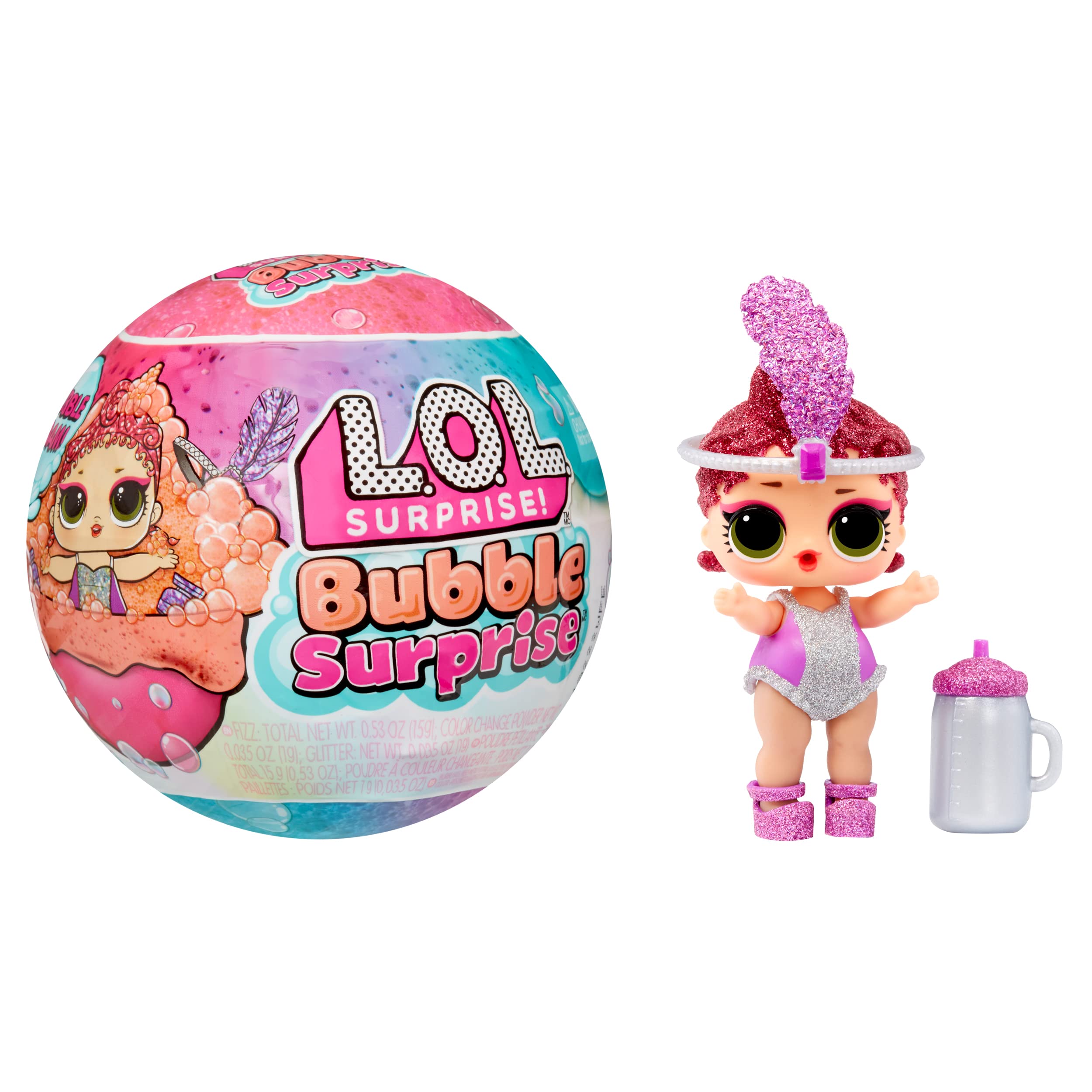 L.O.L. Surprise! Bubble Surprise Dolls - Collectible Doll, Surprises, Accessories, Bubble Surprise Unboxing, Glitter Foam Reaction - Great Gift for Girls Age 4+