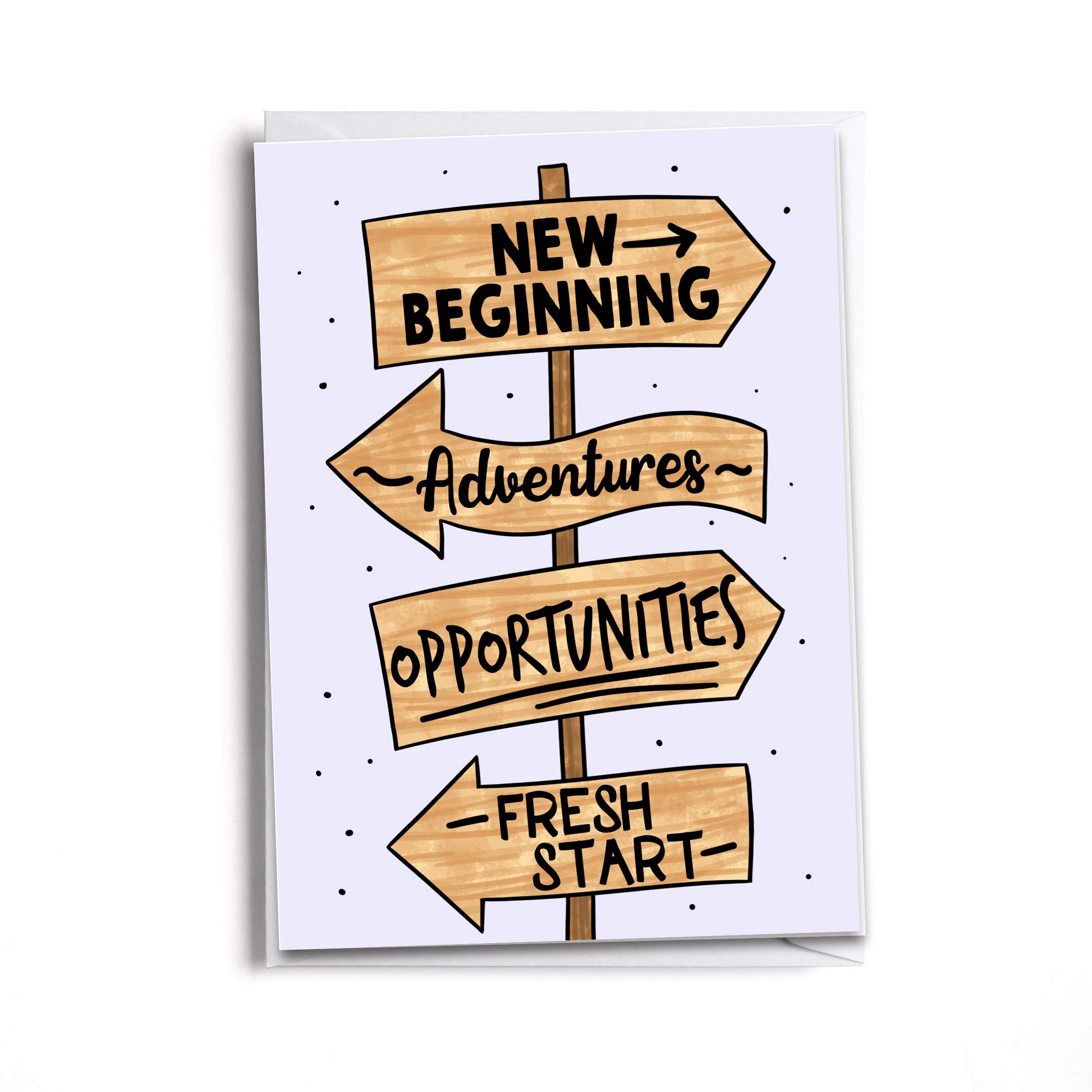 New Beginning Greeting Card | New Adventure | Congratulations