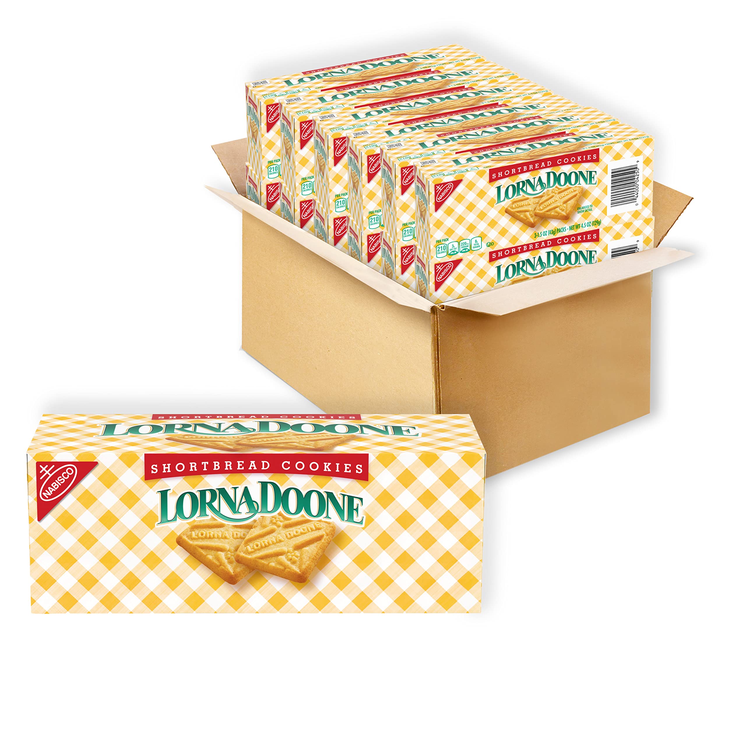 Lorna Doone Shortbread Cookies, 12 - 4.5 oz Boxes