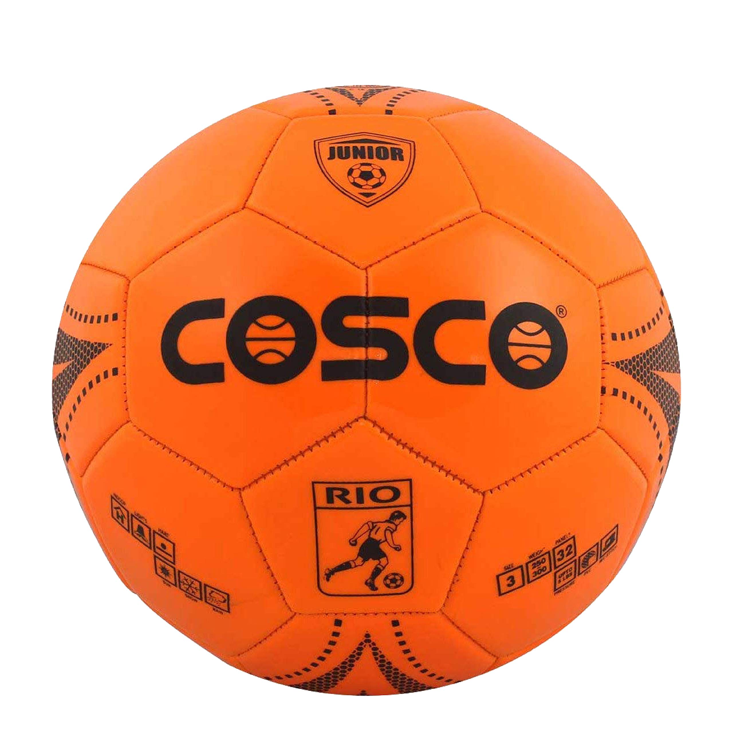 Cosco Rio PVC Football, Size 3, Red, (Multicolor)