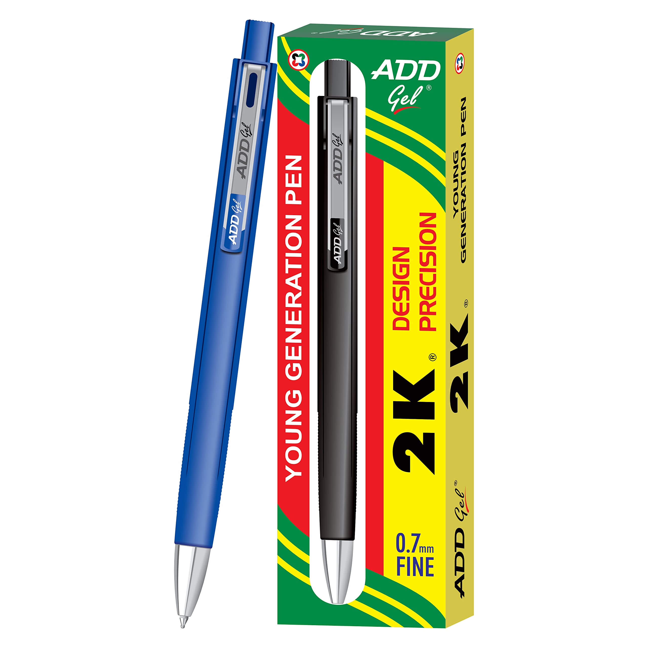 ADD Gel 2K BALL PEN PACK OF 6 PENS (Blue)