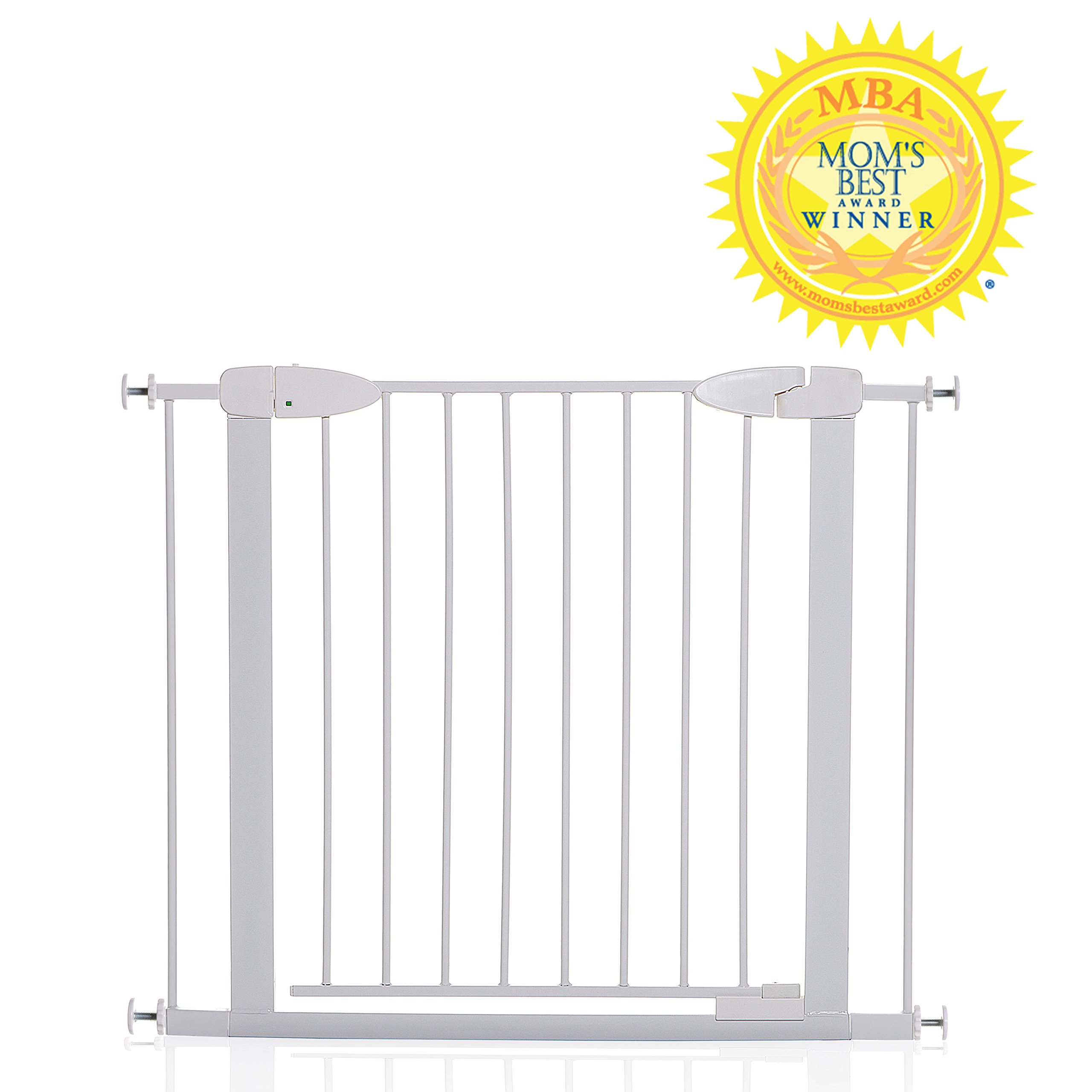 DreambabyBoston Auto Close Gate with Ezy Check Indicator, White