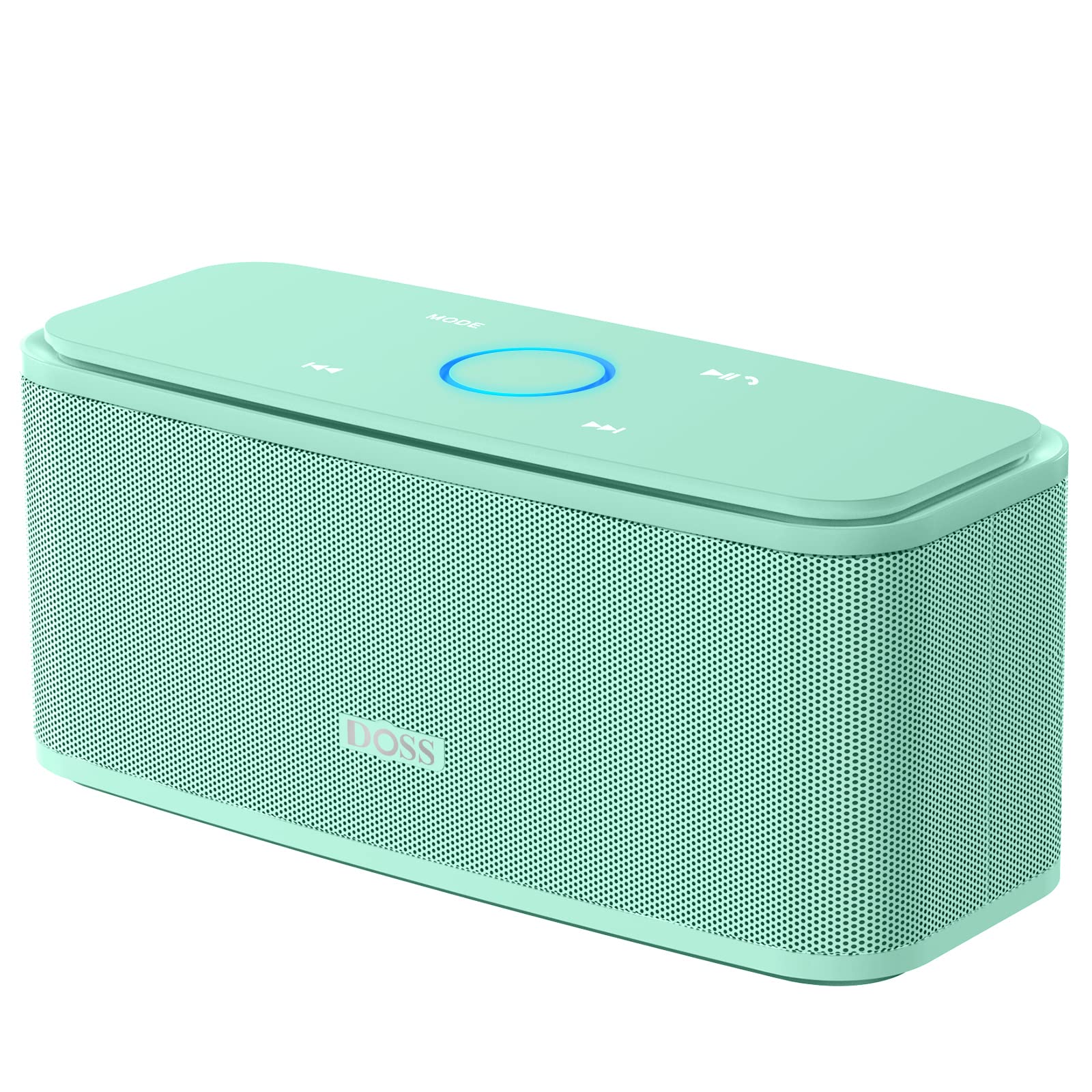 Bluetooth Speaker, DOSS SoundBox Touch Portable Wireless Speaker with 12W HD Sound and Bass, IPX4 Water-Resistant, 20H Playtime, Touch Control, Handsfree, Speaker for Home, Outdoor, Travel-Green