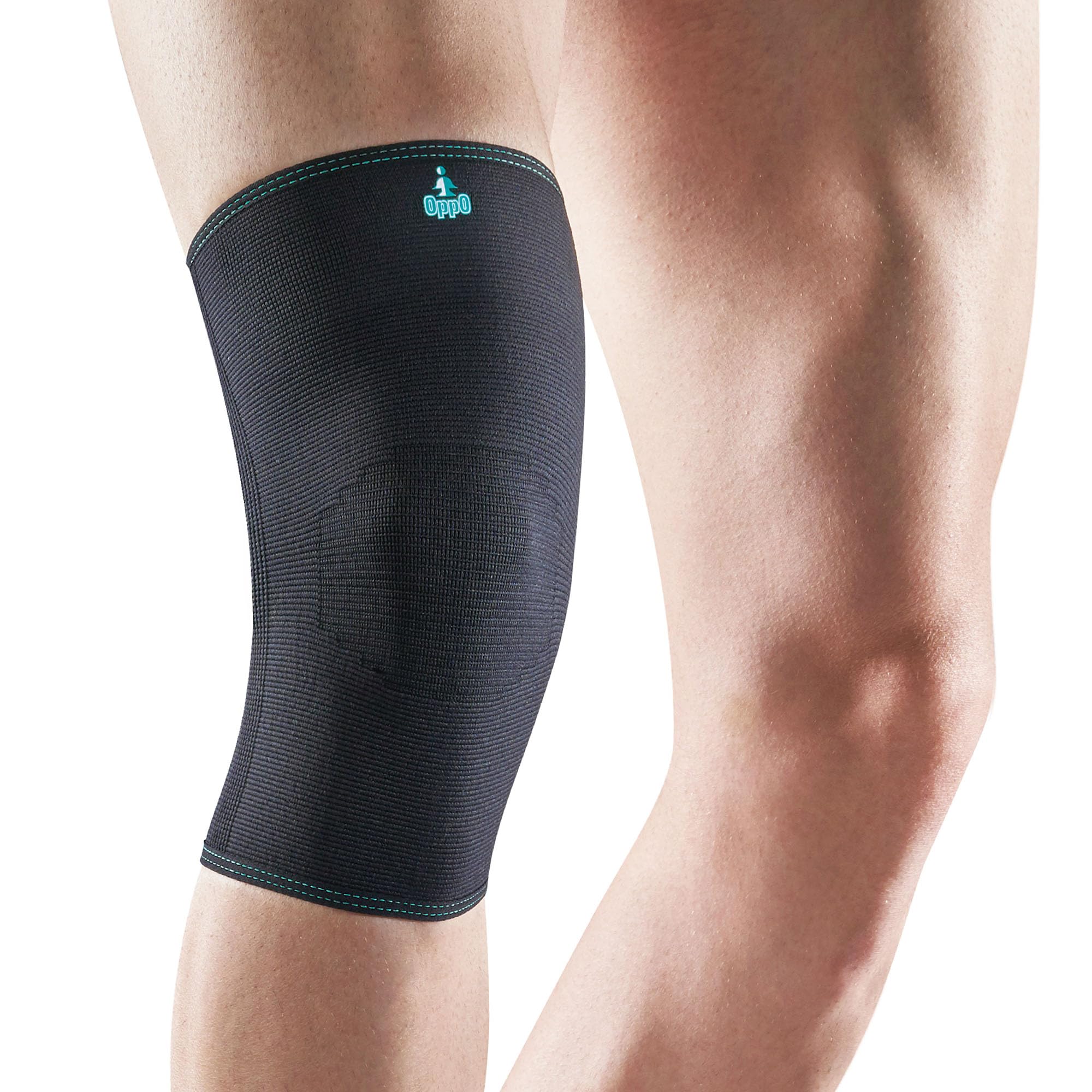 OPPOMedical RK200 Knee Compression Sleeve for Men and Women - Knee Brace for Daily Activities/Tennis/Running/Hiking/Workout/Basketball (Black, Small)