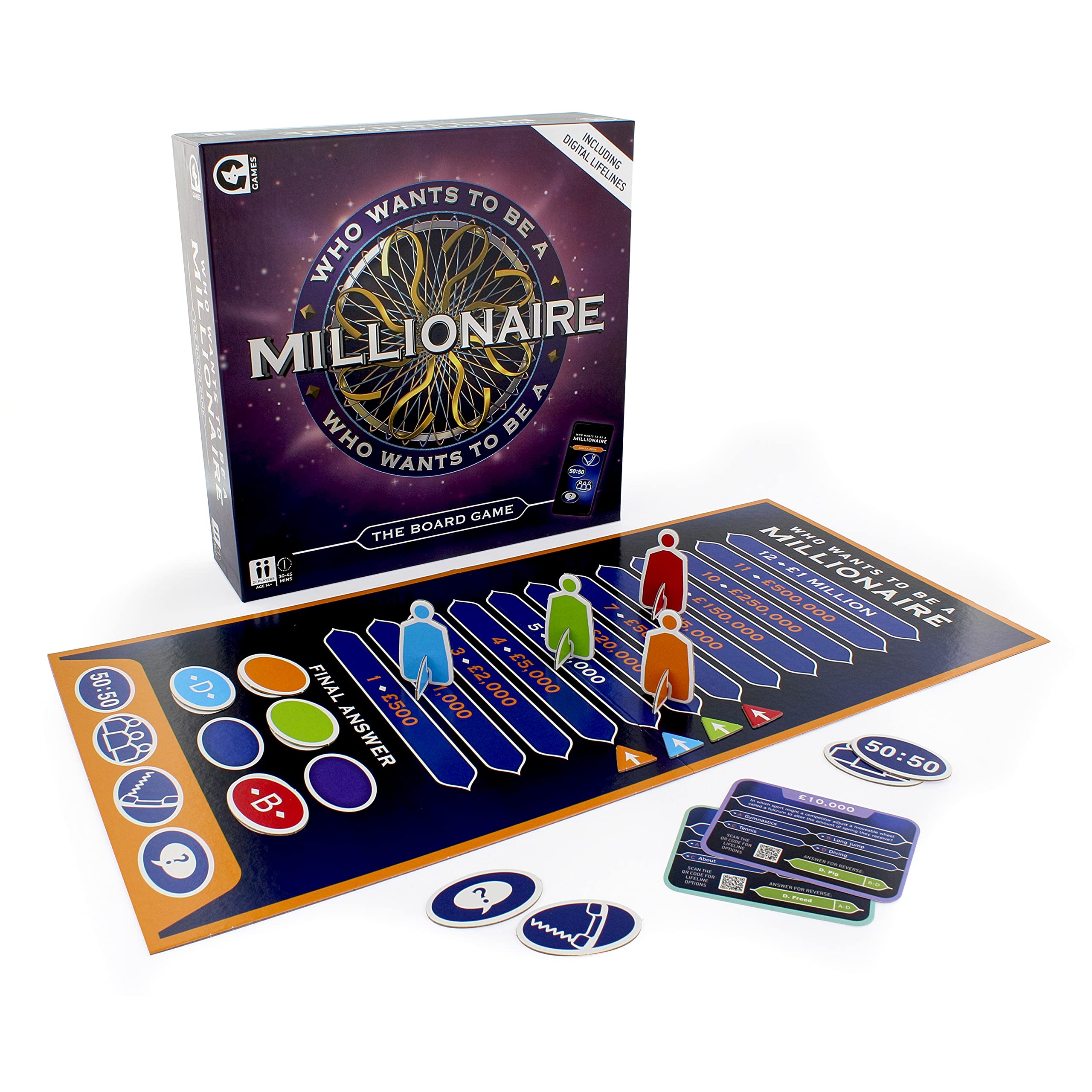 Who Wants to Be A Millionaire Board Game | 2021 Edition | Access Digital Lifelines On A Smart Device | 2+ Players | Age 14+ Years| by Ginger Fox Games (0112.1536.71.OCL.OSZ)