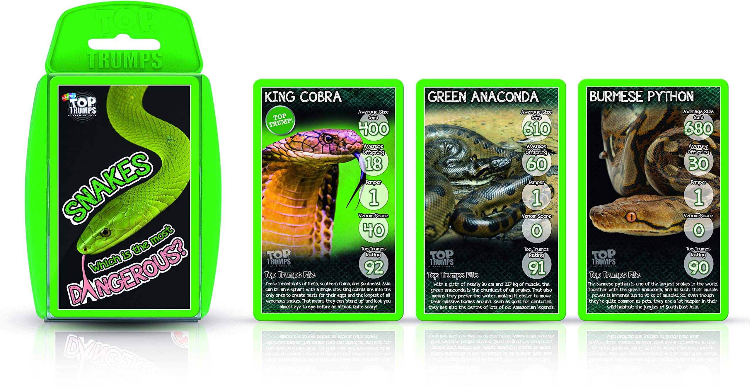 Snakes Top Trumps Card Game, One size (002876)