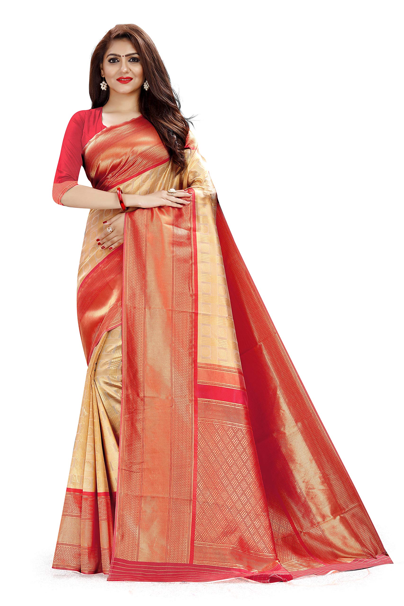 Marabout silk saree with blouse