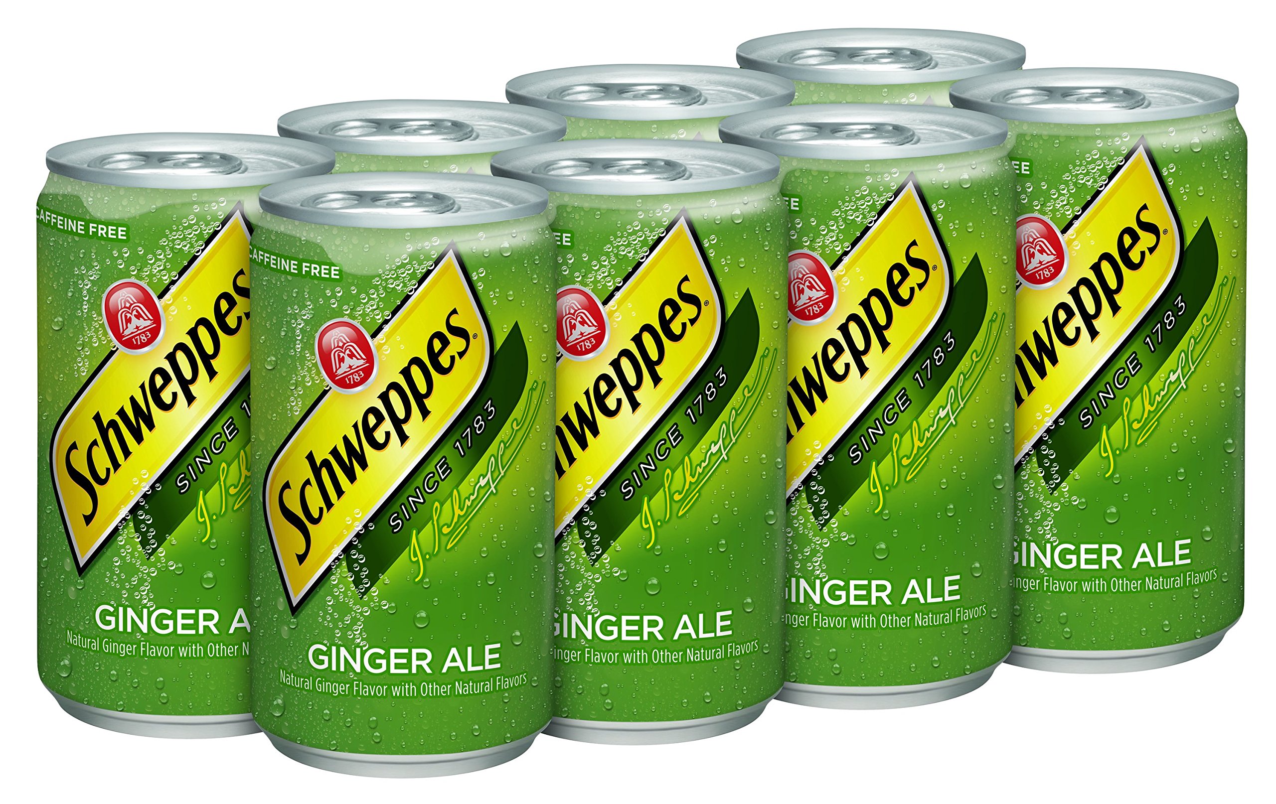 Schweppes Soft Drink Cans, Ginger Ale, 8 ct