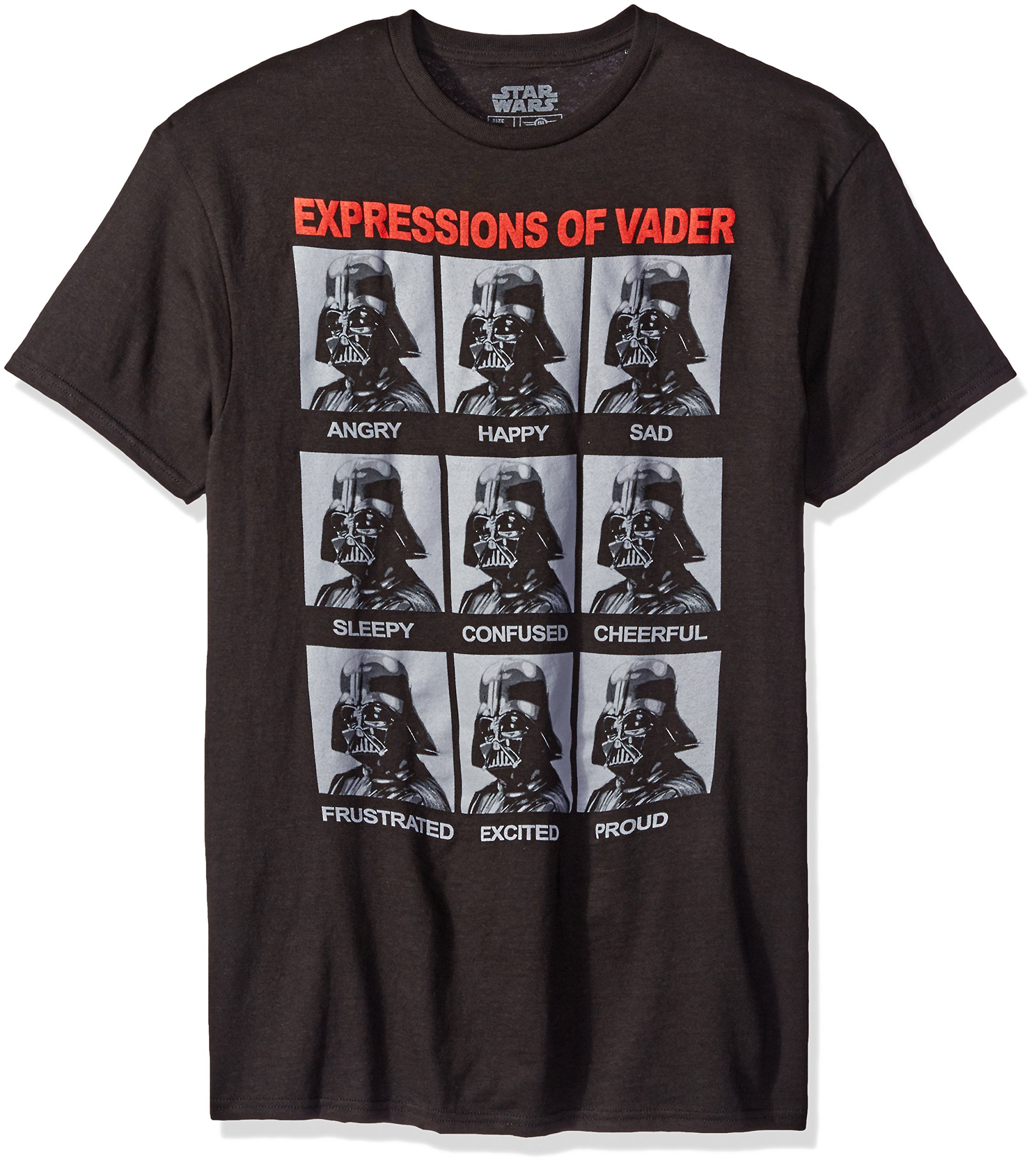 Star Wars Expressions of Darth Vader Adult T-Shirt - Navy