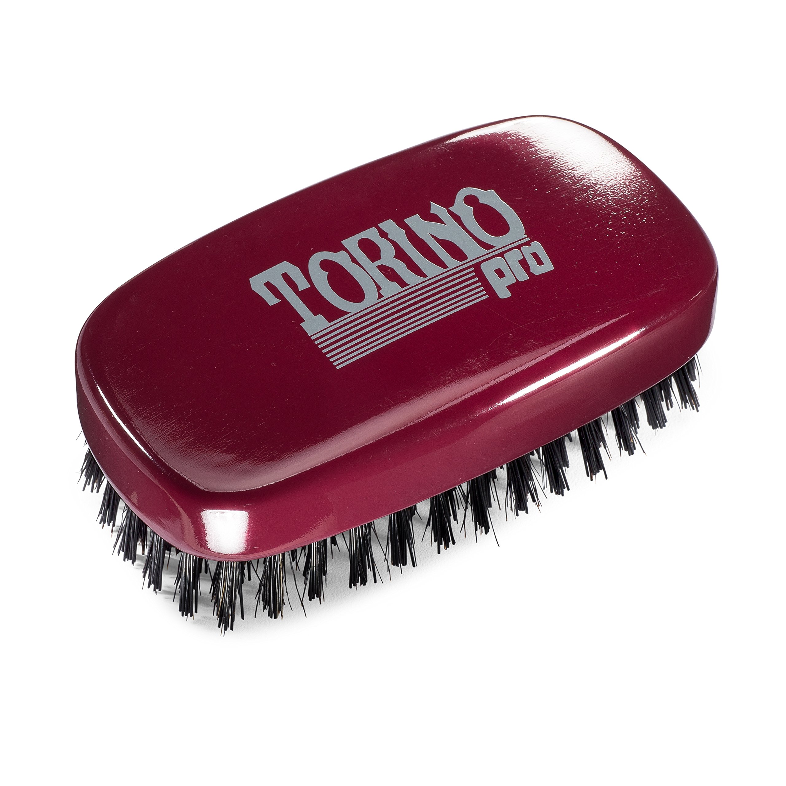 Torino Pro Wave Brush #780 By Brush King - 11 Row Hard 360 Waves Palm Brush - Great for Wolfing