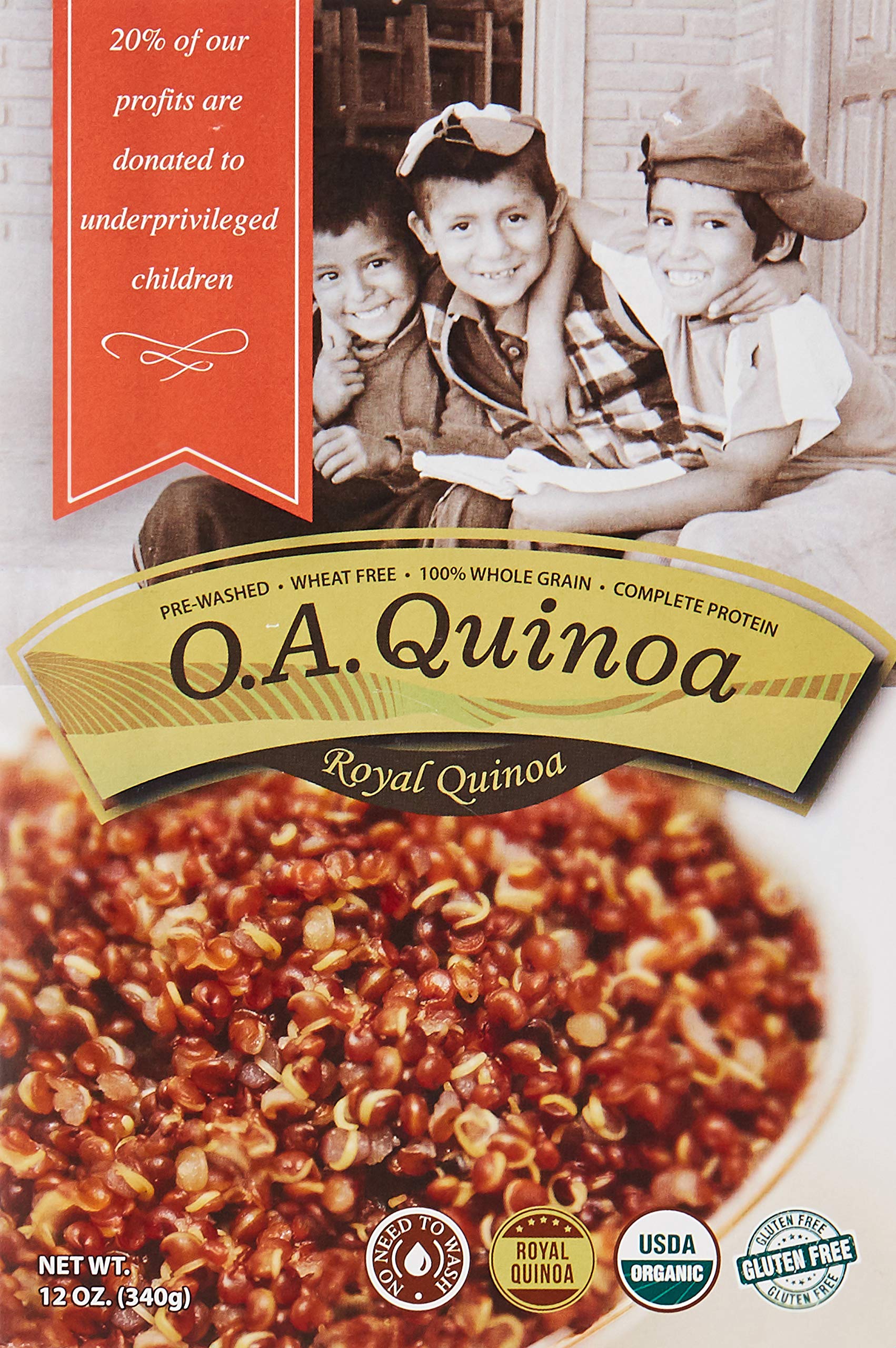 O.A. FOODSOrganic Quinoa - Premium Red, 340 Gm