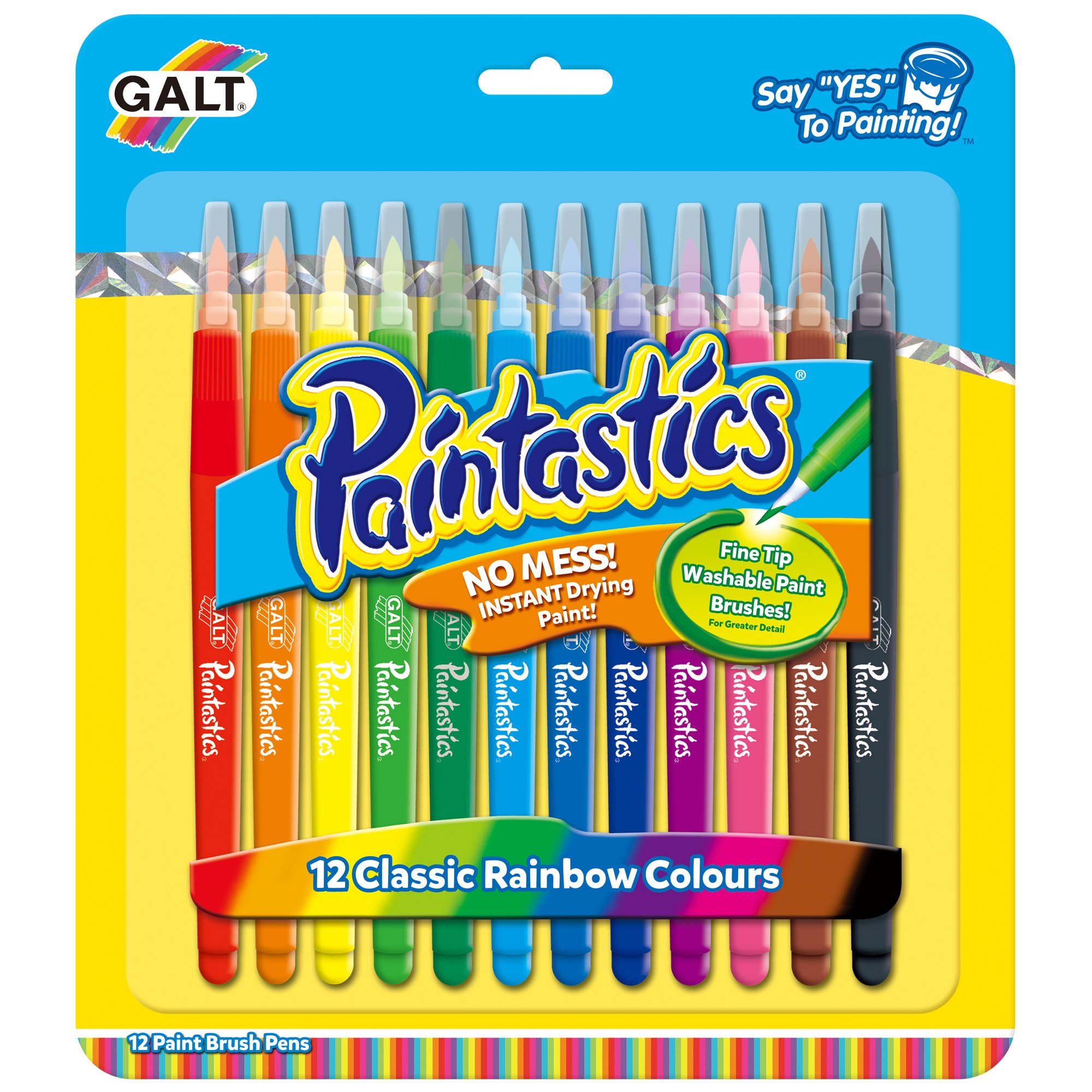 Galt Toys, Paintastics - 12 Classic Colours, Paint Pens for Kids, Ages 6 Years Plus