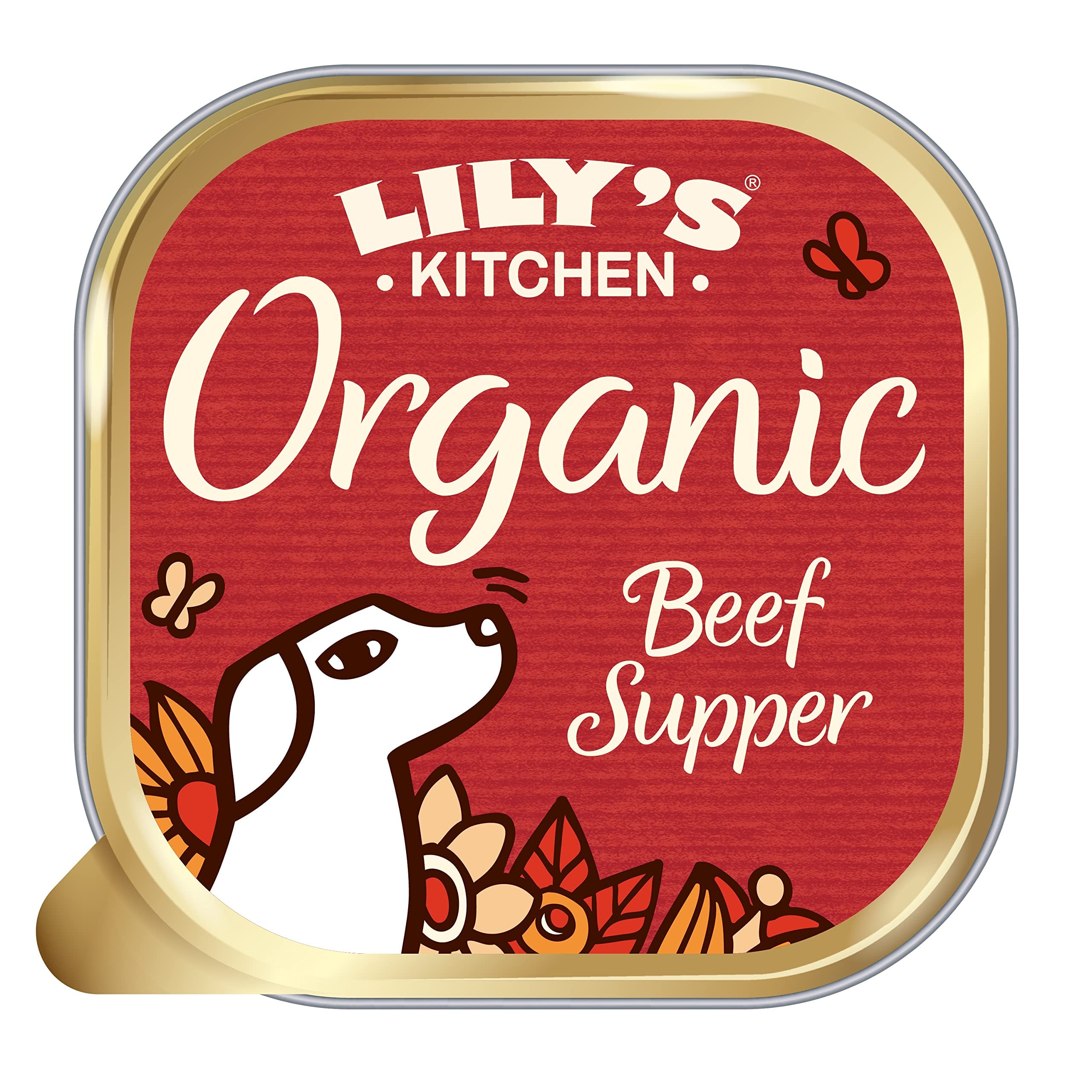 Lily’s Kitchen Made with Natural Ingredients Adult Wet Dog Food Tray Organic Beef 11 x 150g