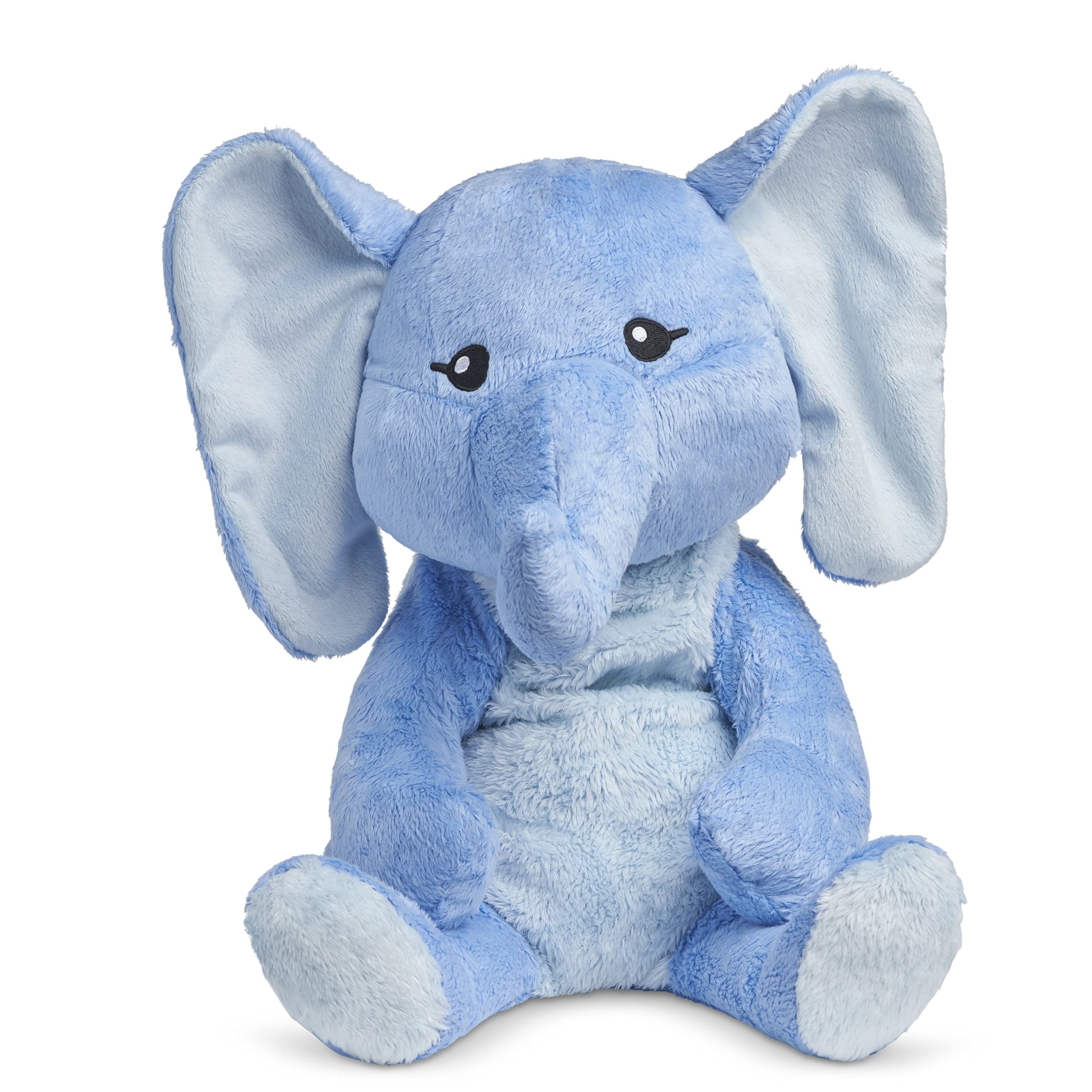 Emory The Elephant 4.5 lb Heavy Cute Weighted Comfort Plush Large Unscented Self Care Stuffed Animal for All Ages - Kids, Teens and Adults