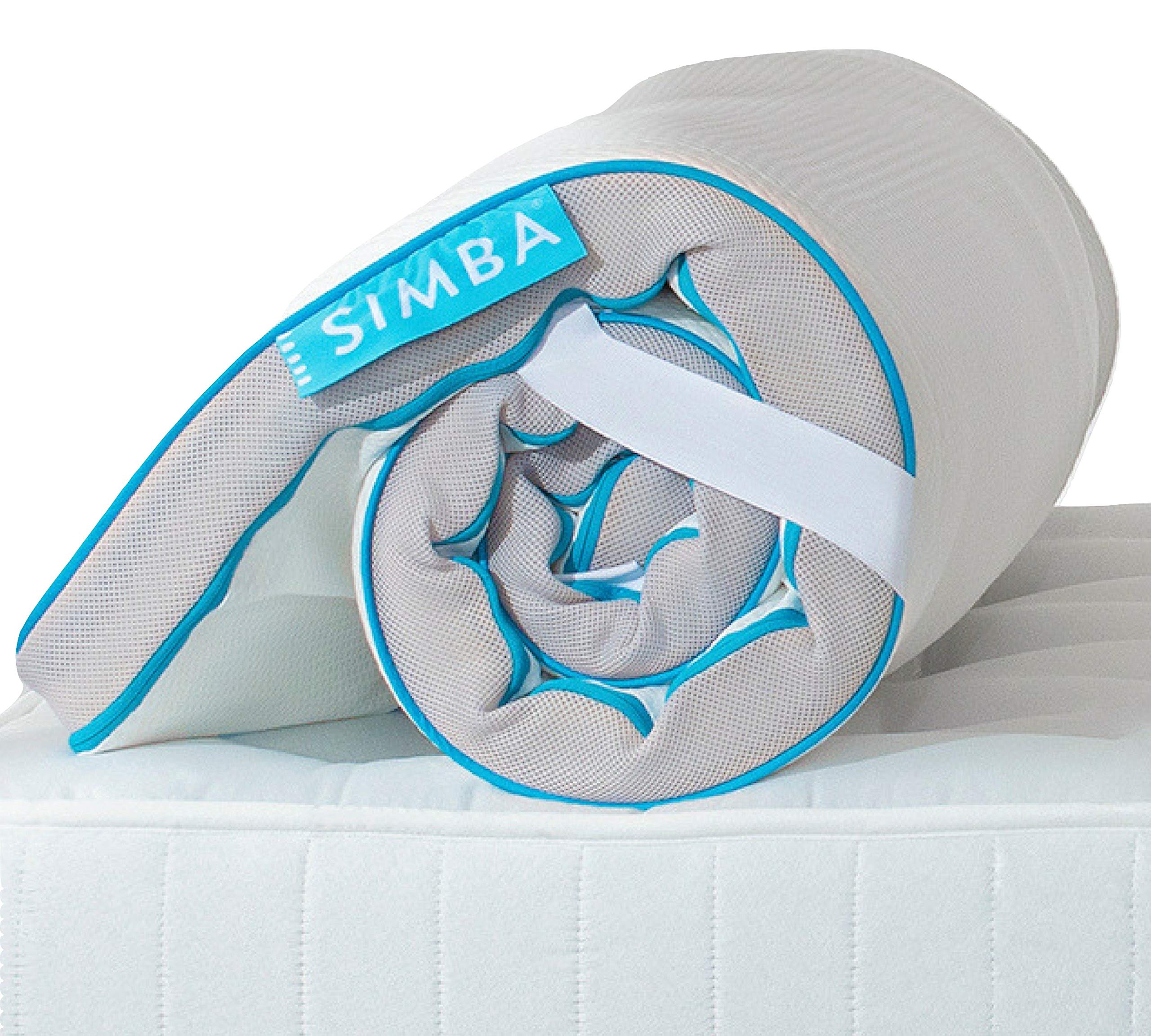 Simba Hybrid Foam & Spring Mattress Topper, Super King 180 x 200cm | Cooling and Extra Support For Any Mattress | 2500 Aerocoil® Springs & Simbatex® Foam