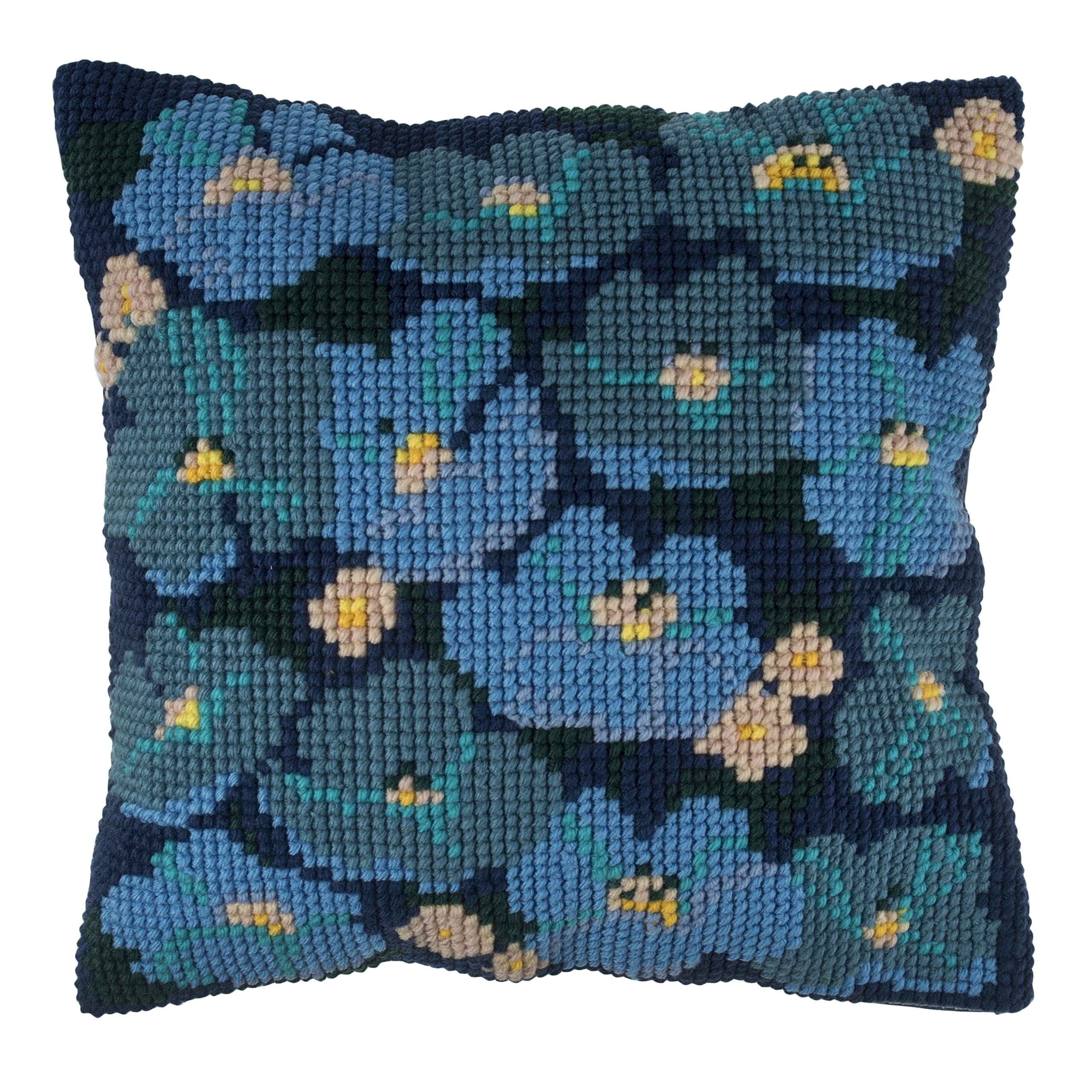 Trimits Cross Stitch Cushion Kit, Modern Floral, 40 x 40cm