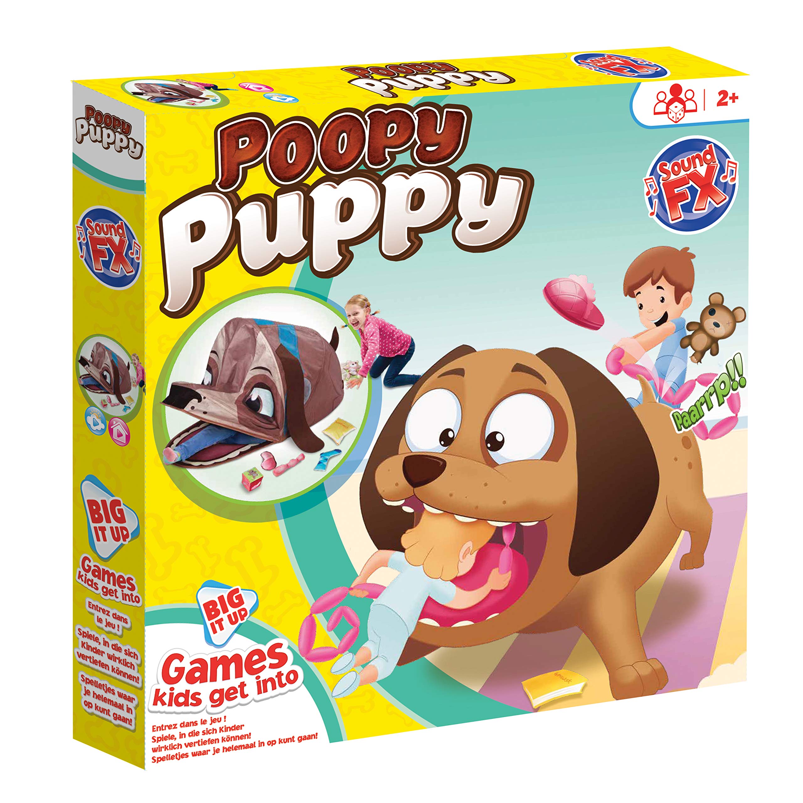 KidActive Big IT Up-Poopy Puppy-Games Kids can get into, Brown