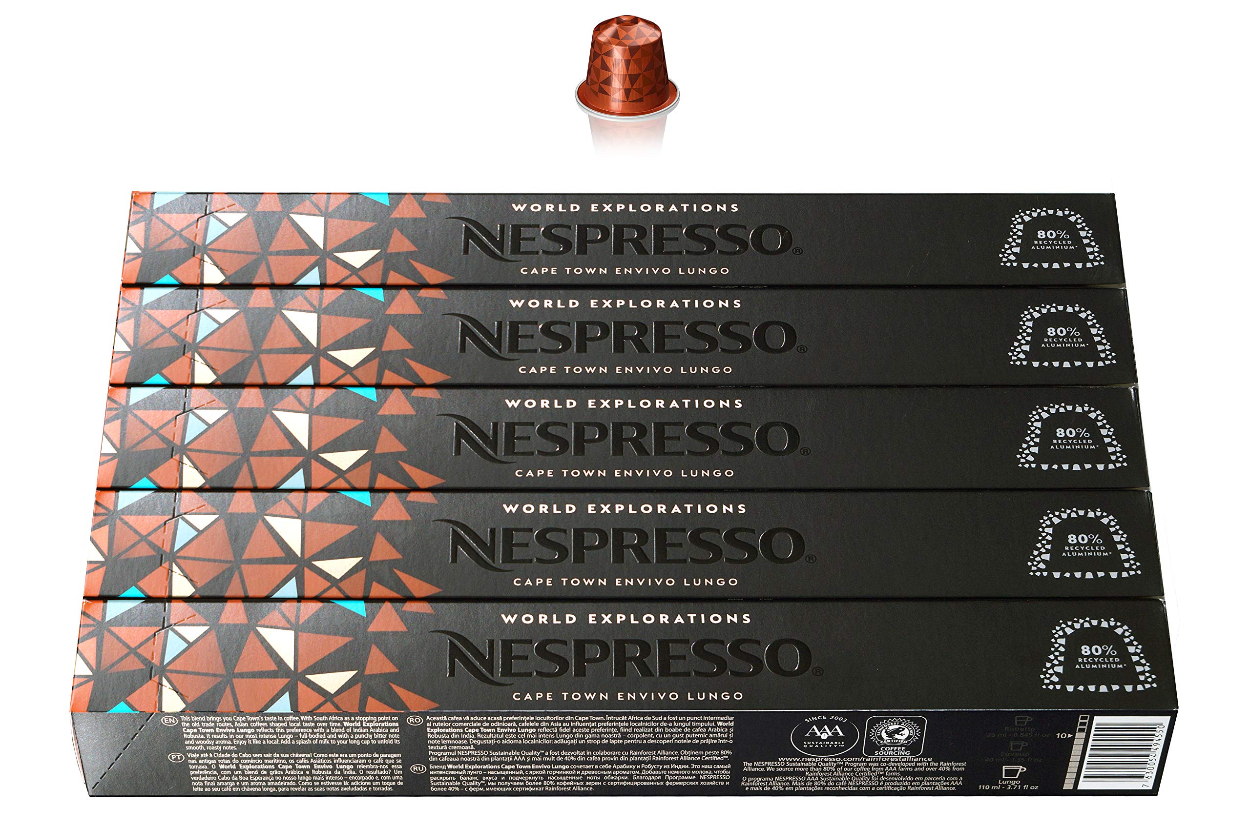 Nespresso OriginalLine: Cape Town Envivo Lungo, 50 Capsules