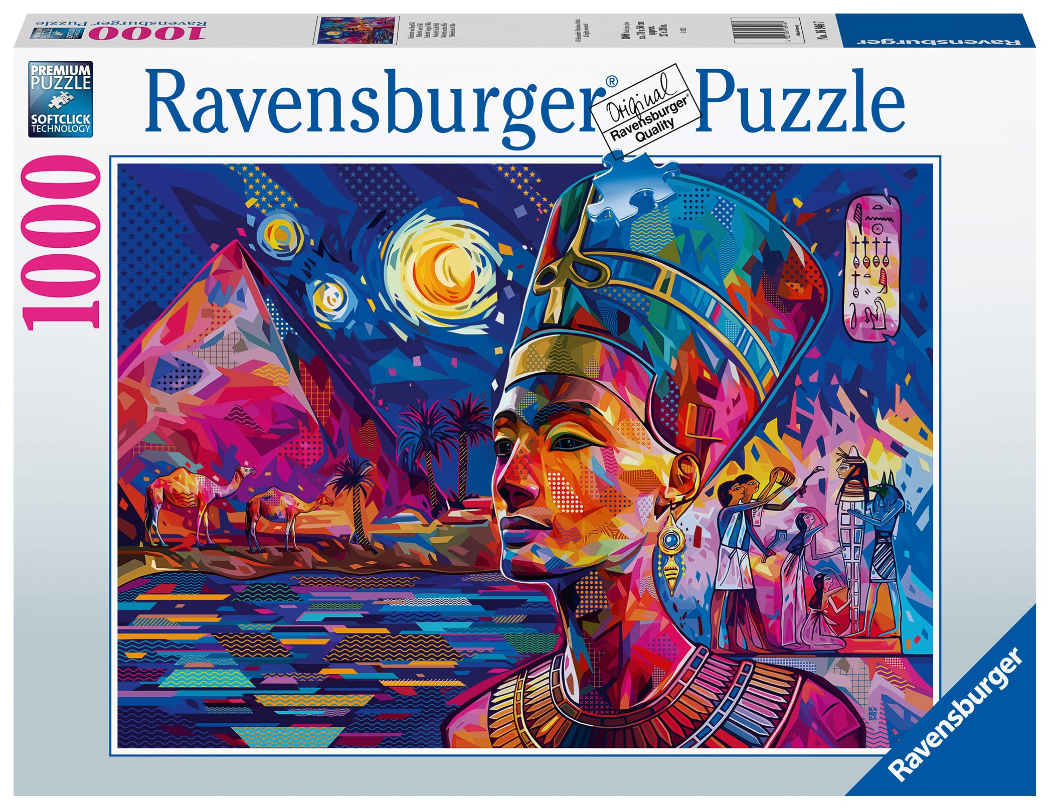 RavensburgerNefertiti on The Nile 1000 Piece Jigsaw Puzzle for Adults & Kids Age 12 Years Up - Egypt