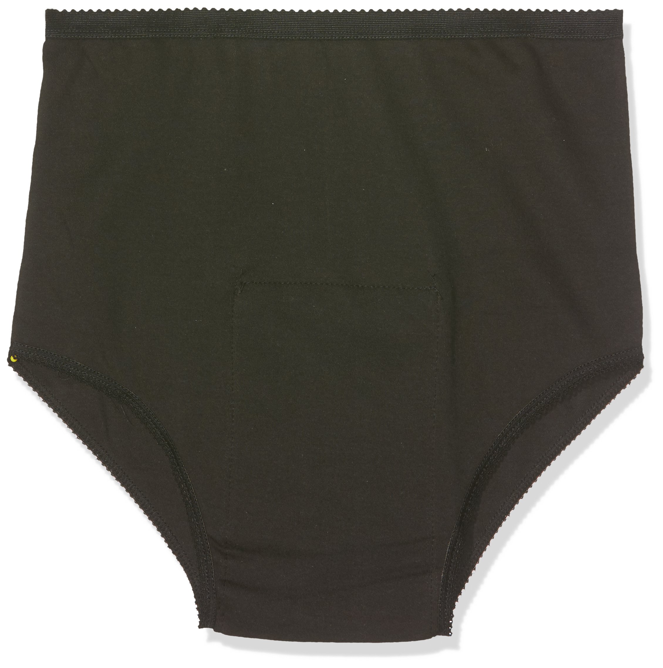 P&S Healthcare Small Black Ladies Cotton Comfy Incontinence Brief