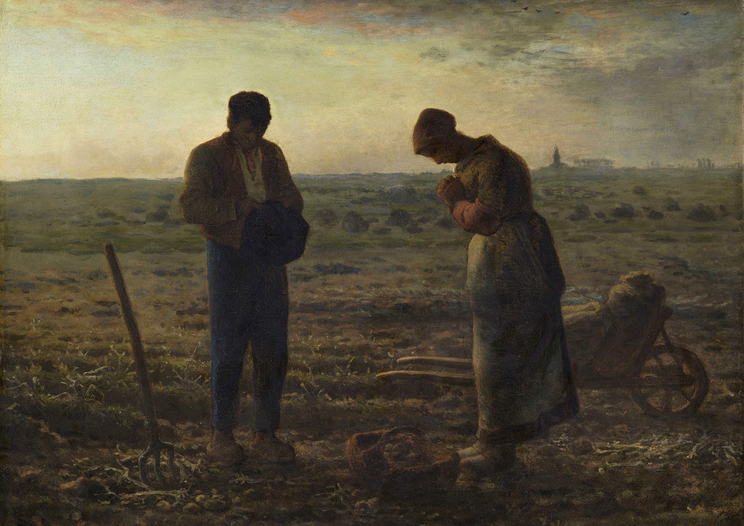 【Made in Japan】 Poster Jean Francois Millet “The Angelus”16.53inch×11.69inch(A3)＜fine Art Paper Print＞Print on a Thick Sheet of Paper Painting Wall Art