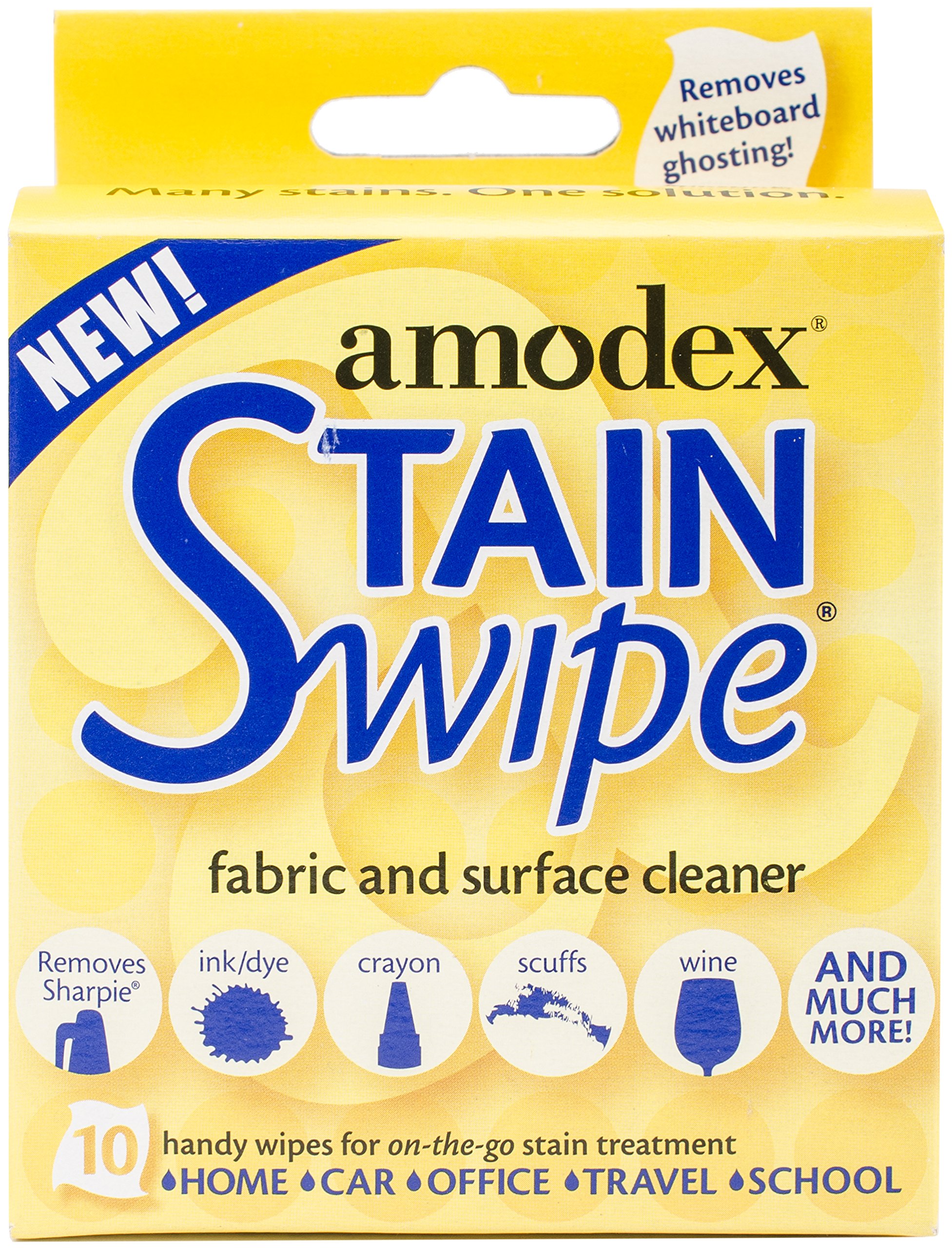 AmodexProducts Inc 10029 Stain Swipe Surface Cleaner Towelettes 10/Pkg