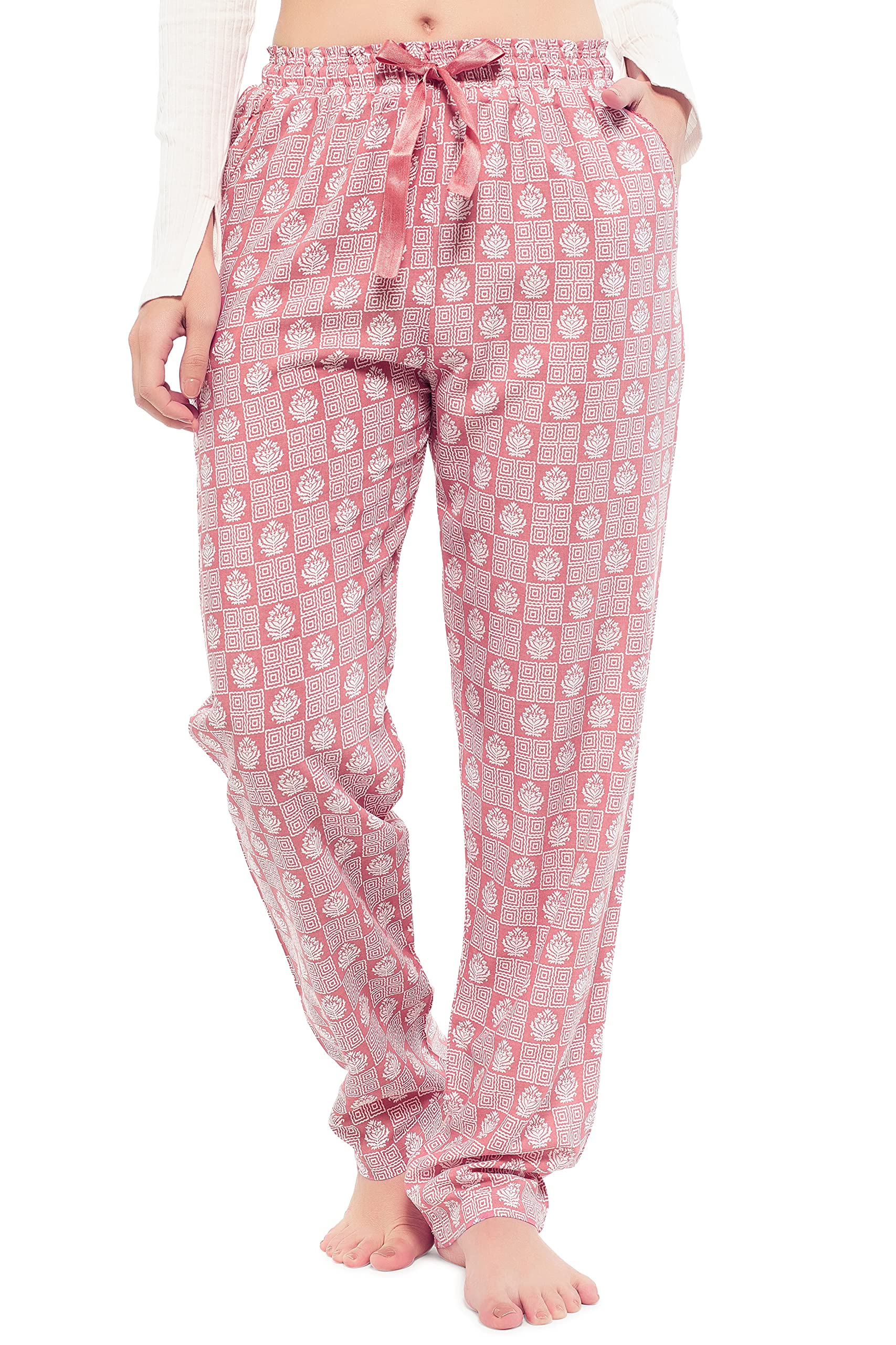 ZEYO Womens Rayon Floral Printed Pajama