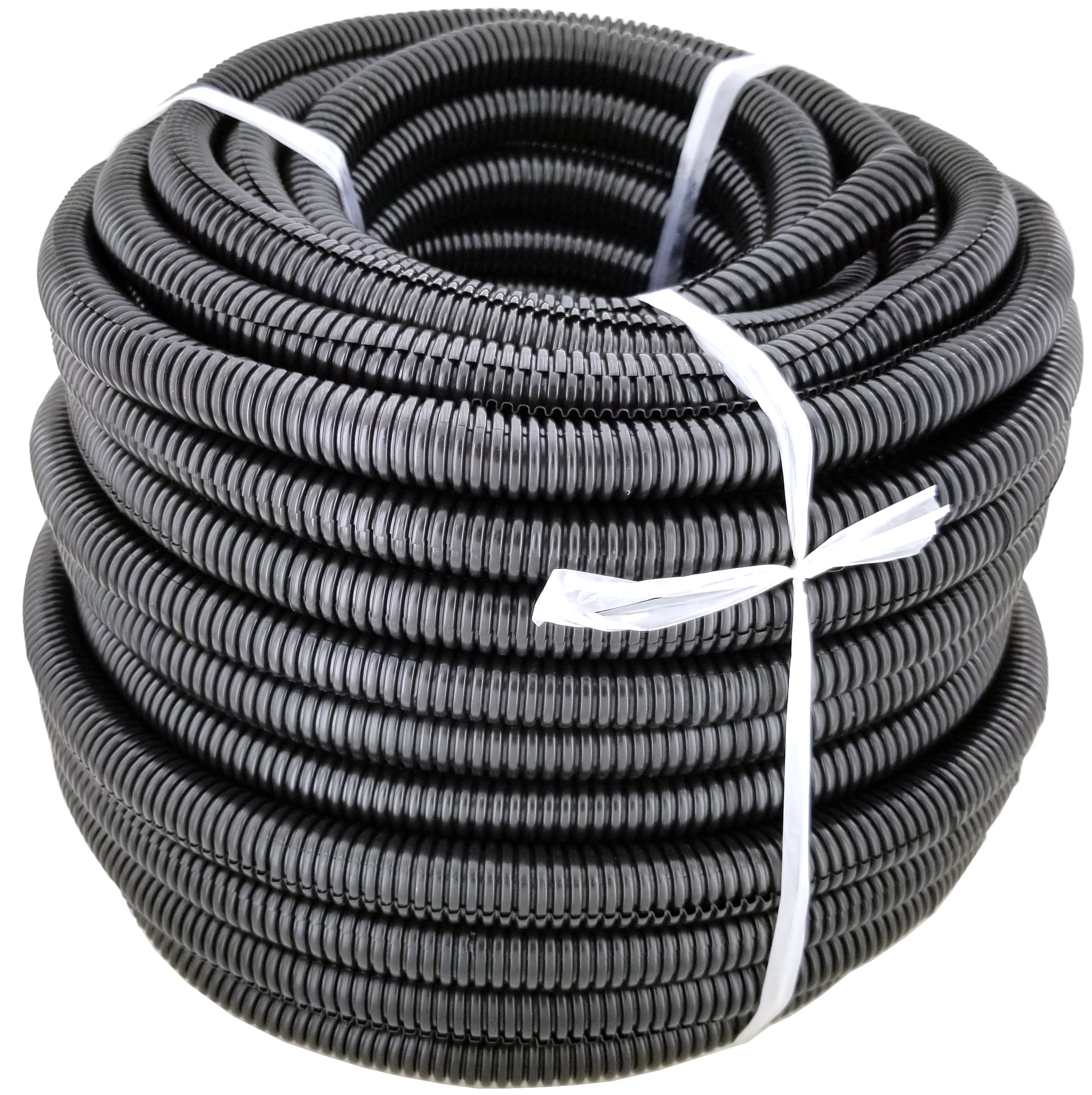 GS Power Wire Loom – 3/4 Inch x 25 Ft Split Cable Sleeves for Industrial Electrical Wires – High Temperature Cable Conduit