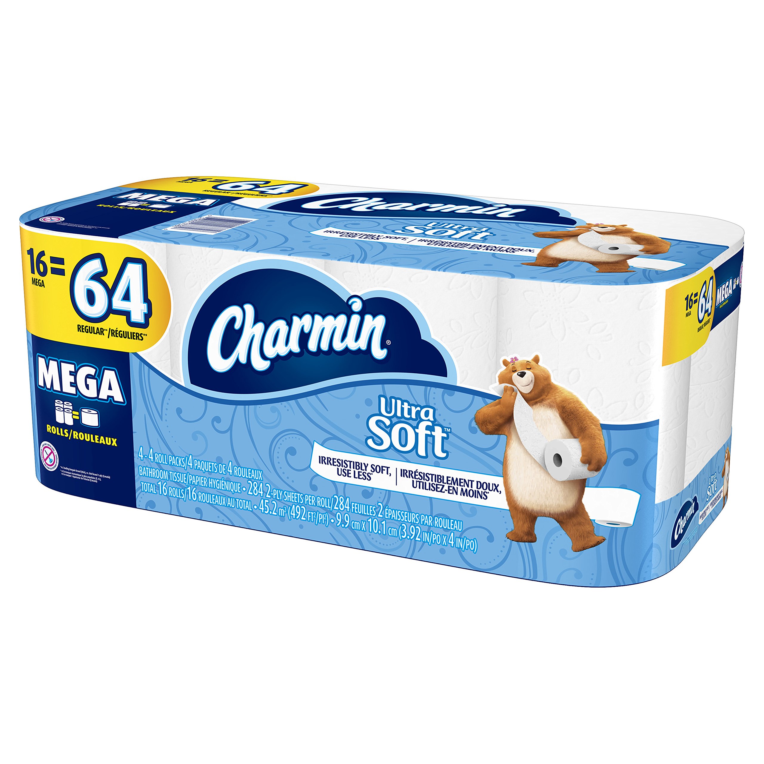 CharminUltra Soft Toilet Paper 16 Mega Rolls, 16Count (Pack Of 16)