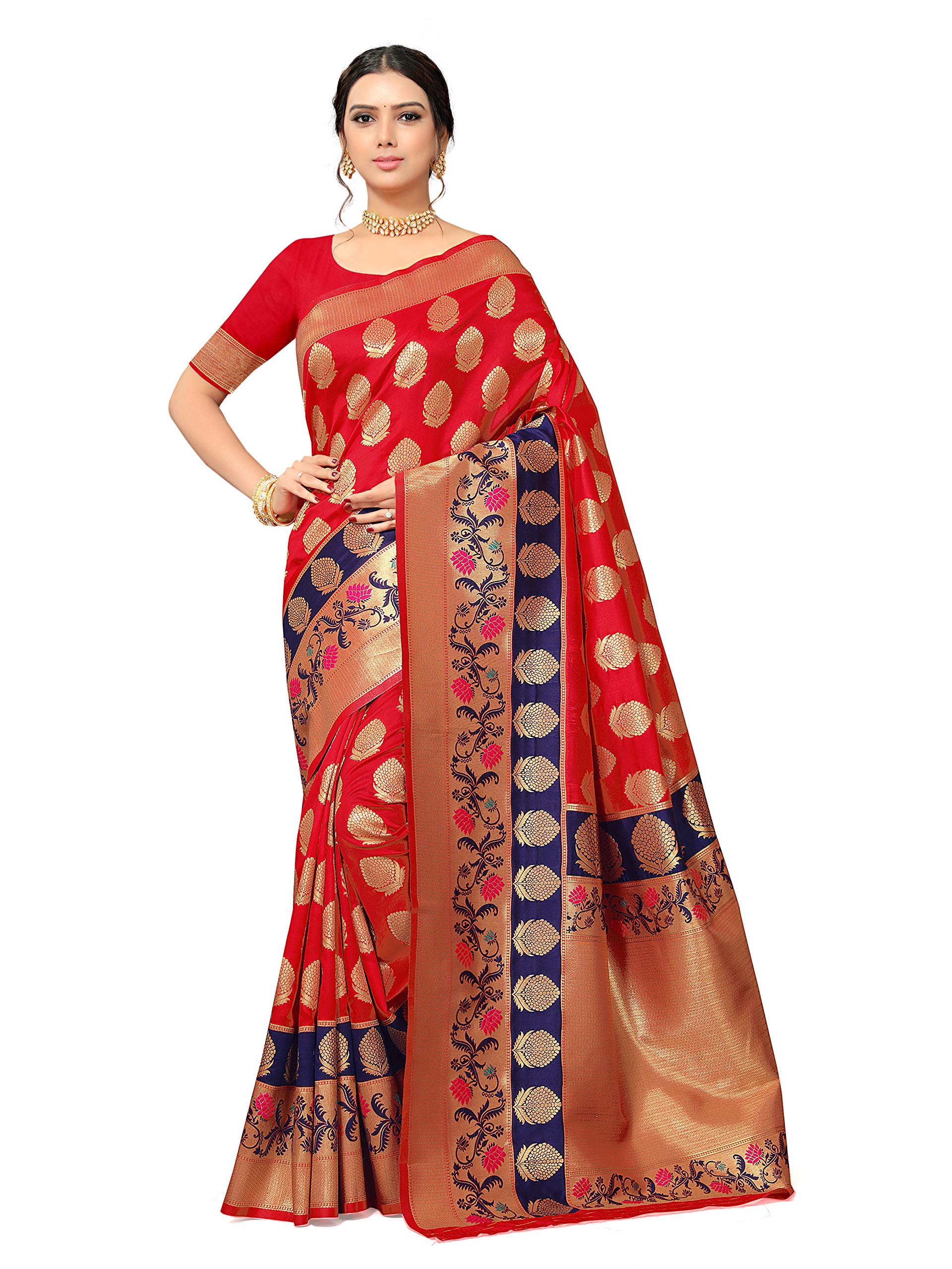 Aaparam Fashion Women's Jacquard Art Silk Saree