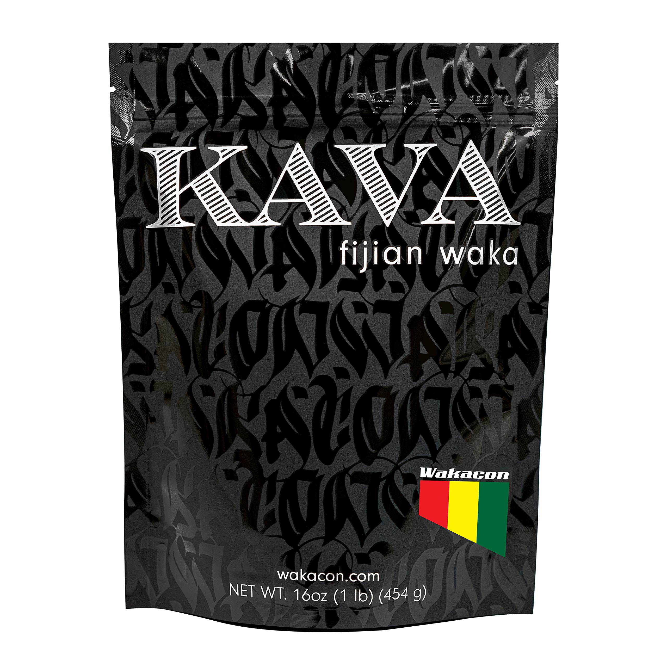 WakaconKAVA WAKA Powder - Fijian Noble Premium Quality Kava Root (16oz)