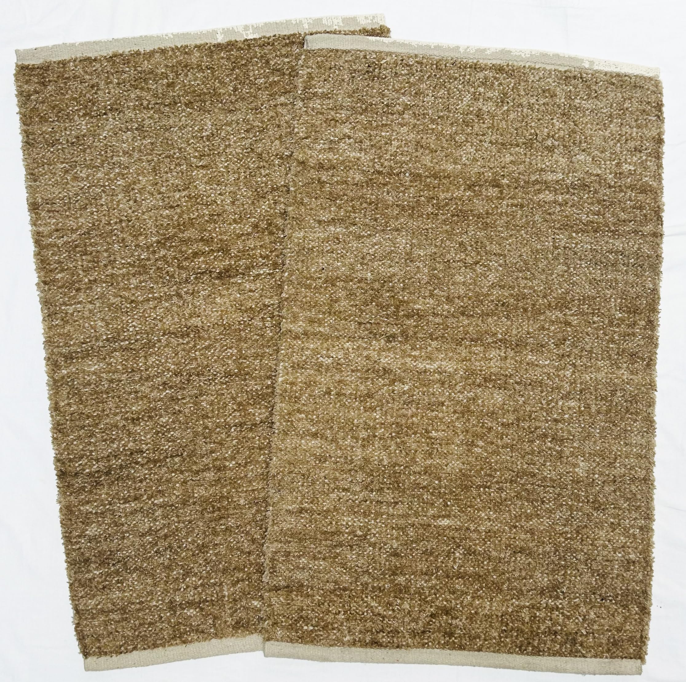 House2Home Feather Cotton Blend Door Mat | 2Pc. Combo | 50x80cm | Side Binding - Available in 8 Colors (Sand)