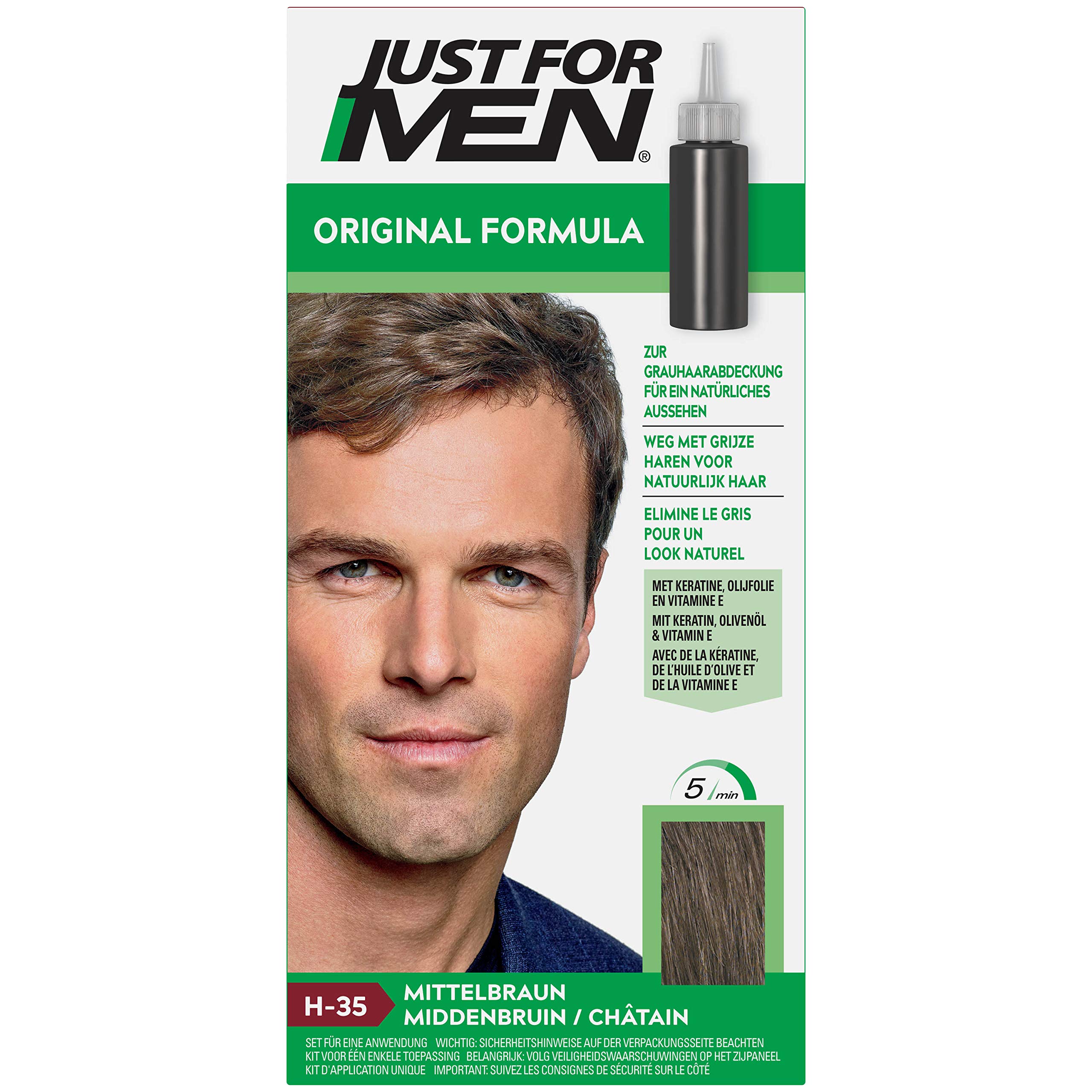 Just for MenHair Colour, Medium Brown