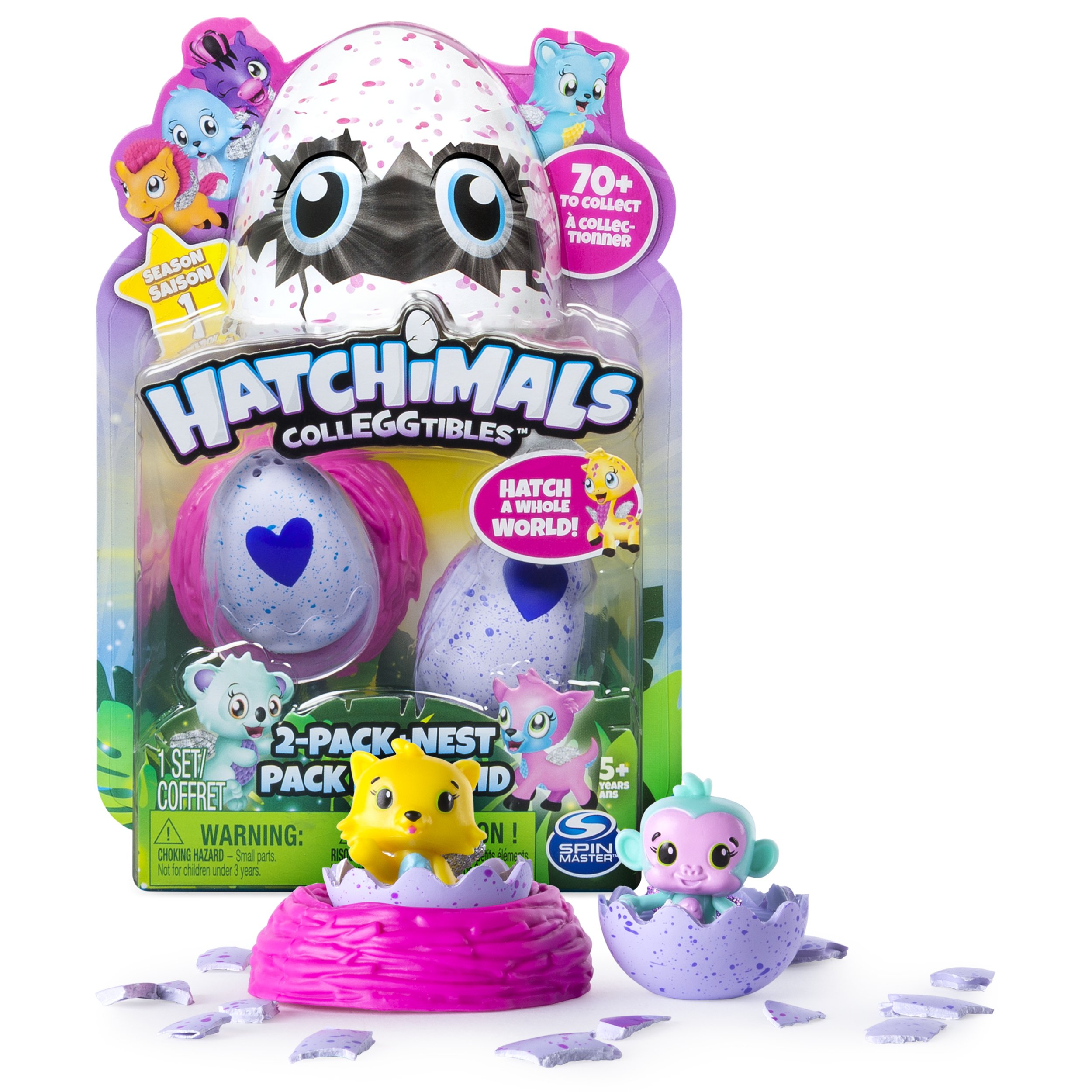 Hatchimals Colleggtibles Season 1 2 pack with Nest