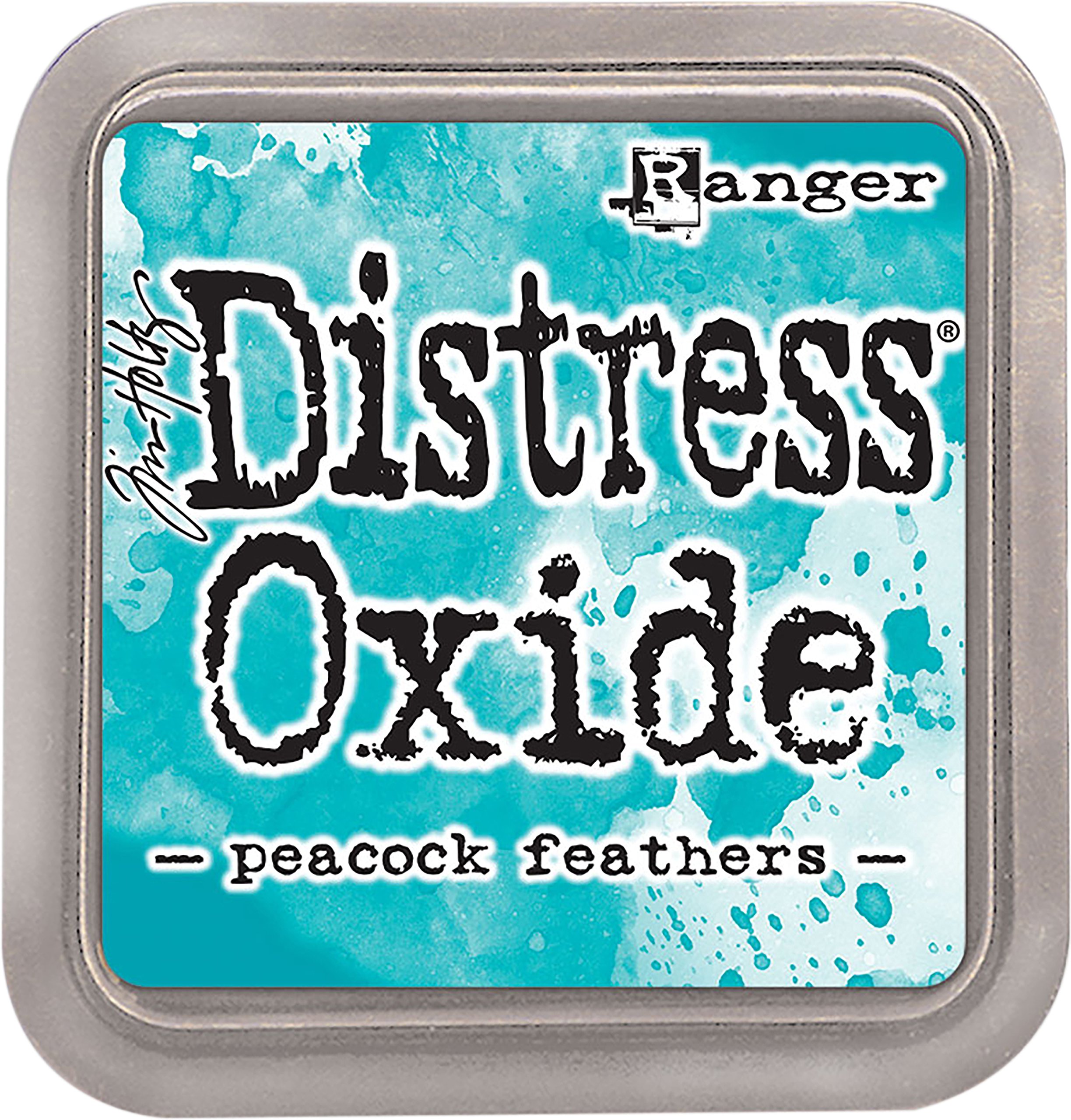 Ranger Ink Pad Peacock Fthrs THoltz Distress Oxides, Turquoise