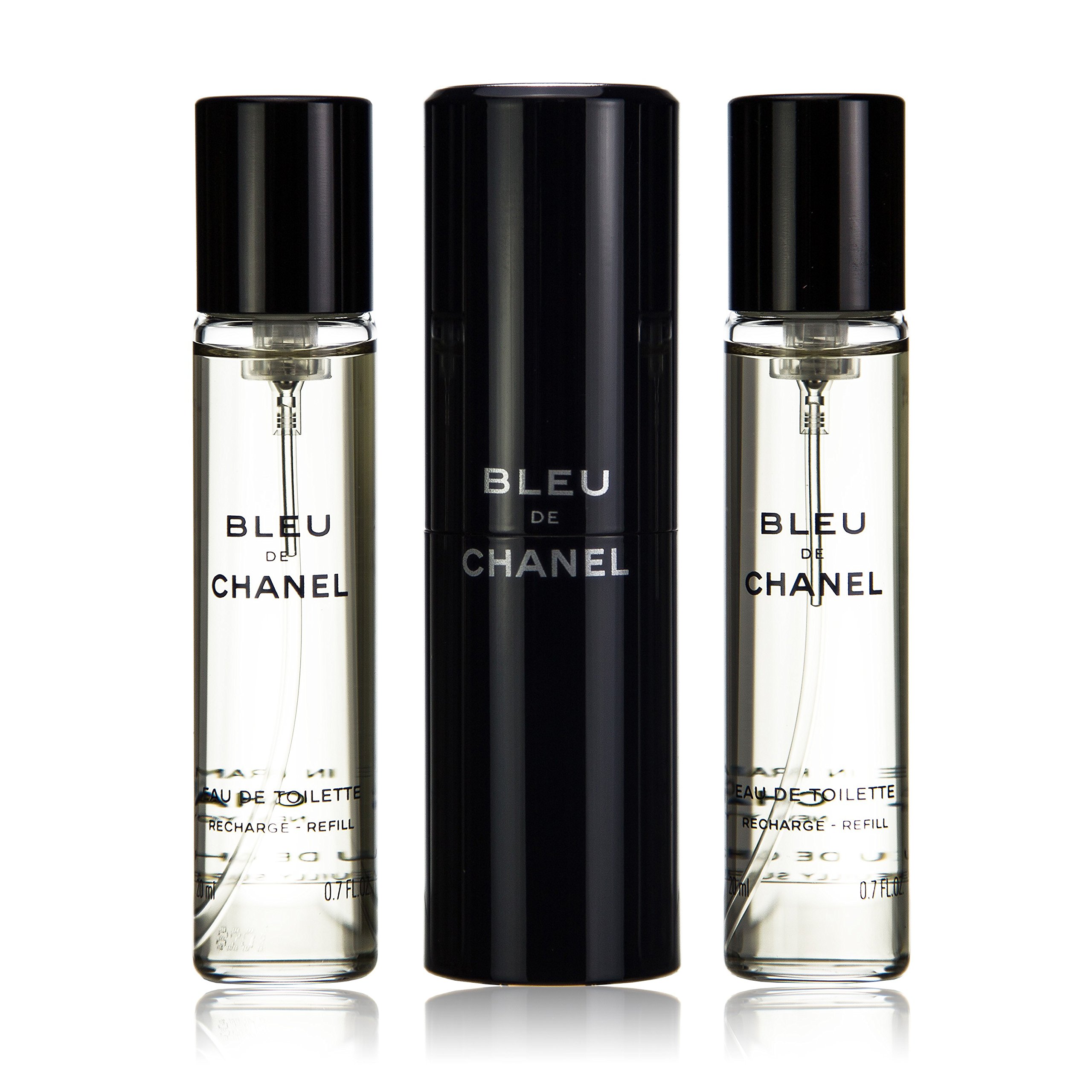 Chanel Bleu De Chanel Eau De Toilette Travel Spray & Two Refills - 3x20ml/0.7oz