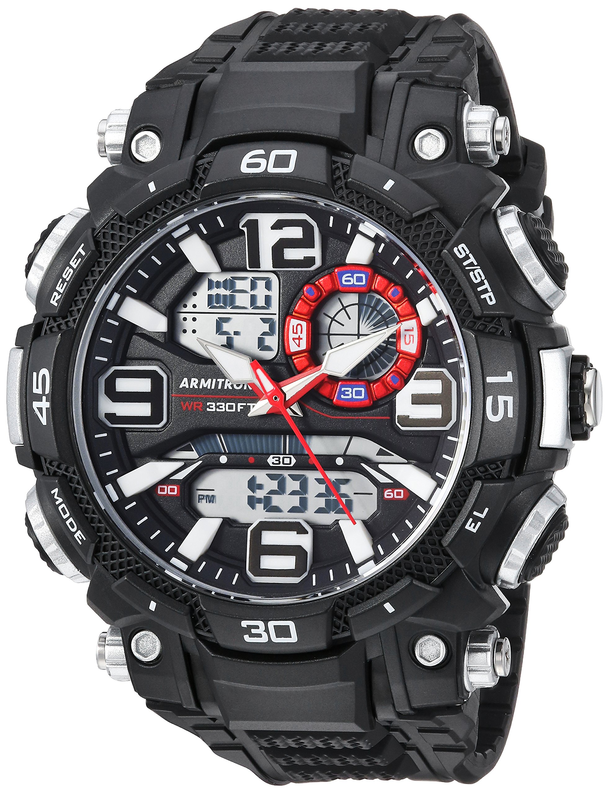 Armitron Sport Men's Analog-Digital Chronograph Resin Strap Watch