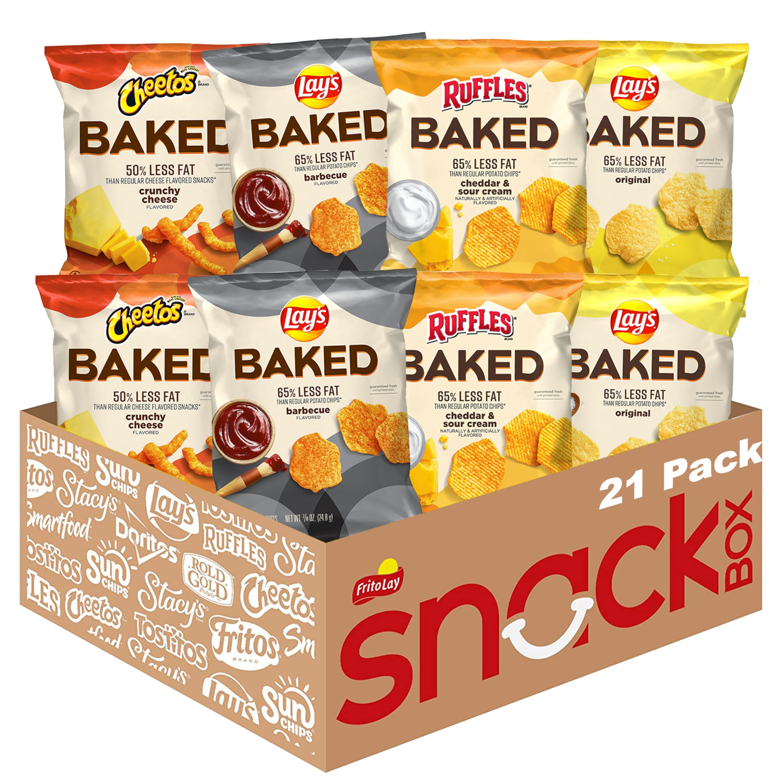 Frito-Lay Baked Variety Pack, 0.875 Ounce Snack Bags (Pack of 21)