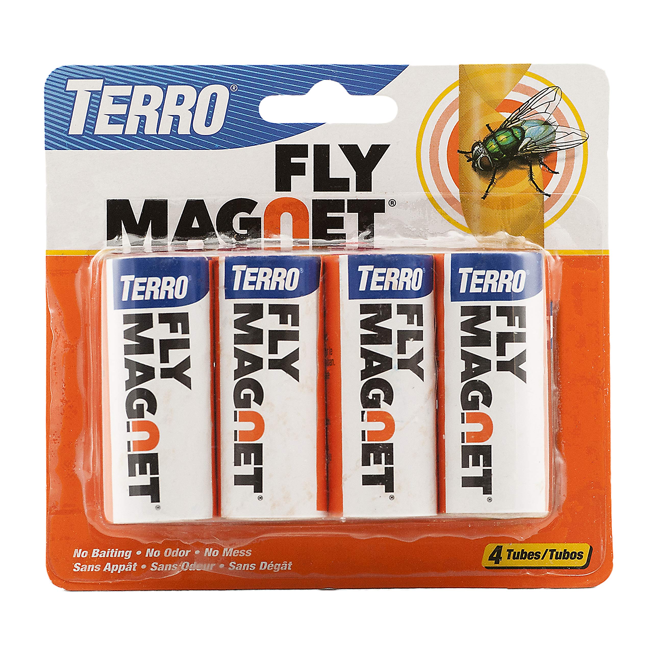 TerroFly Magnet T510 Sticky Fly Paper Trap, Solid, Pack Of 4