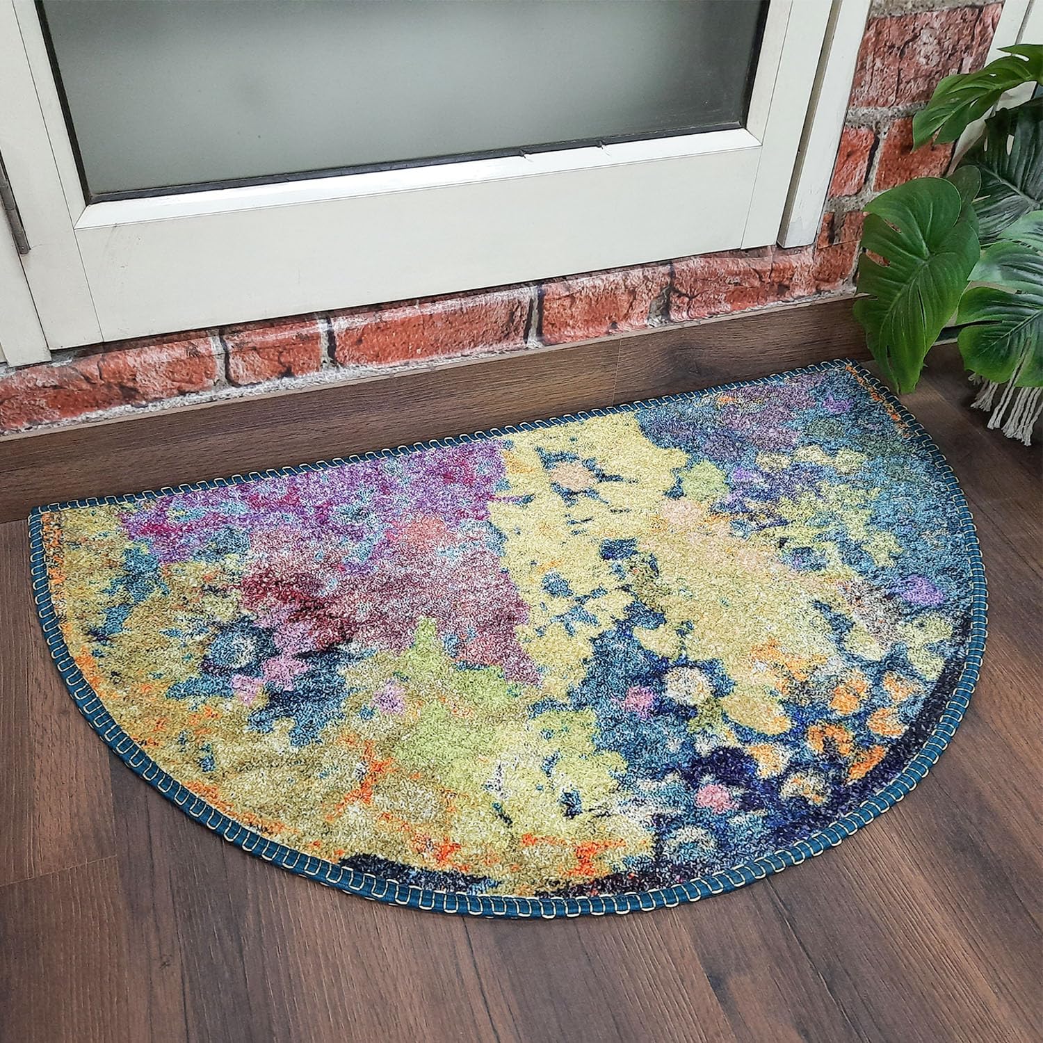 AVIONI Home Floor Mats in Beautiful Colorful Abstract Design | Anti Slip, Durable & Washable | Outdoor & Indoor - 84cm x 135cm (~33" x 53")