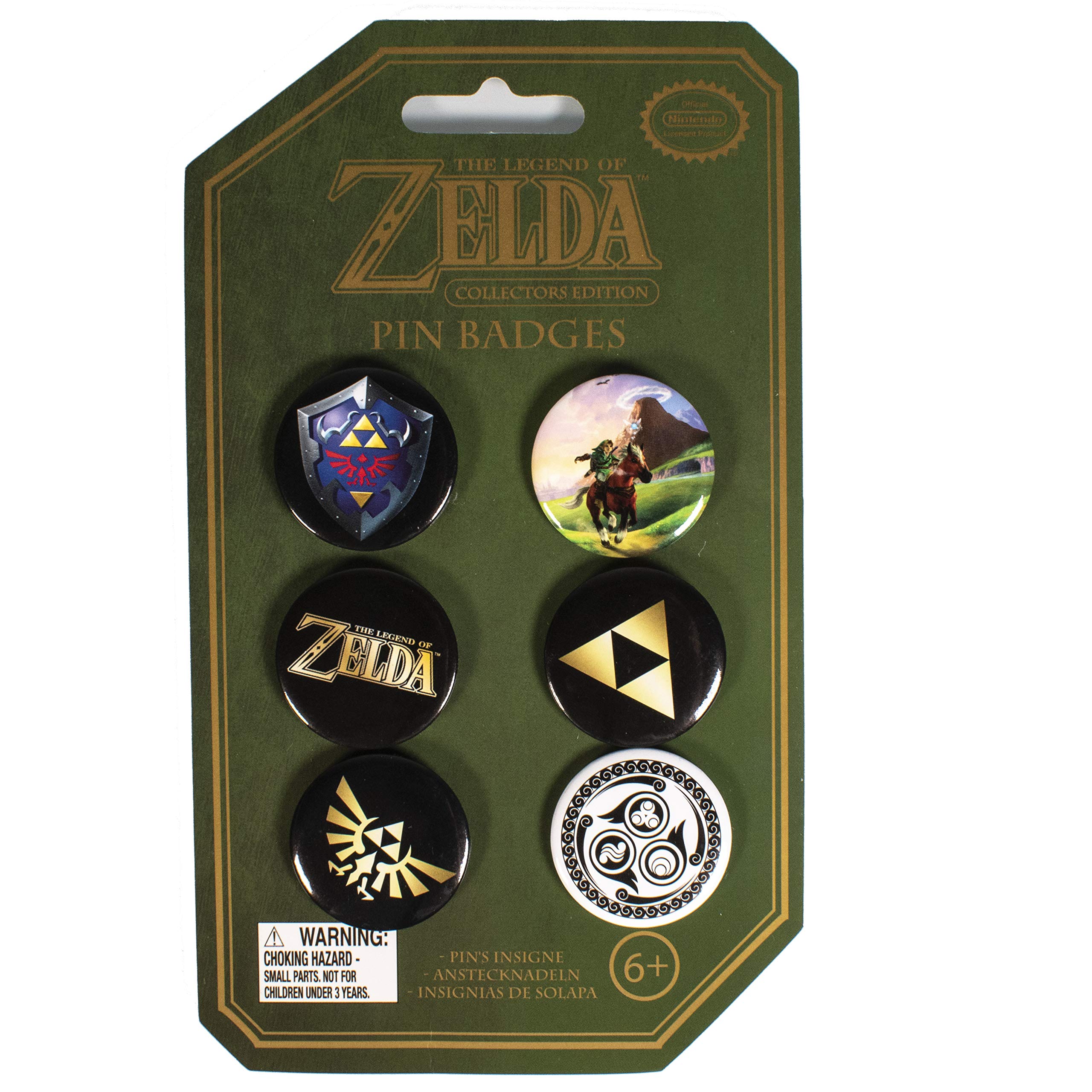 Paladone Nintendo Officially Licensed Merchandise - The Legend of Zelda Pin Badges