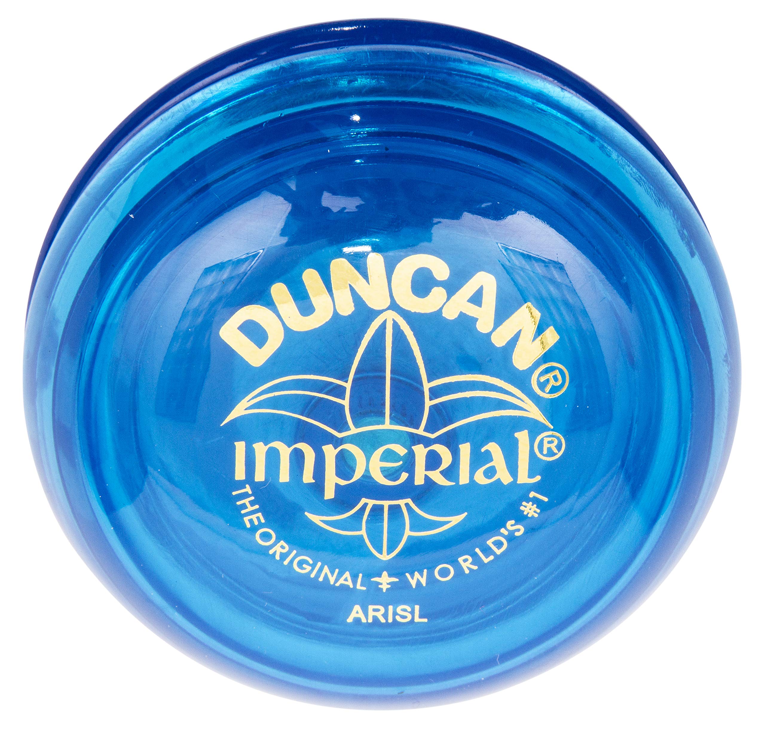 DuncanToys Imperial Yo-Yo, Beginner Yo-Yo with String, Steel Axle and Plastic Body, Blue