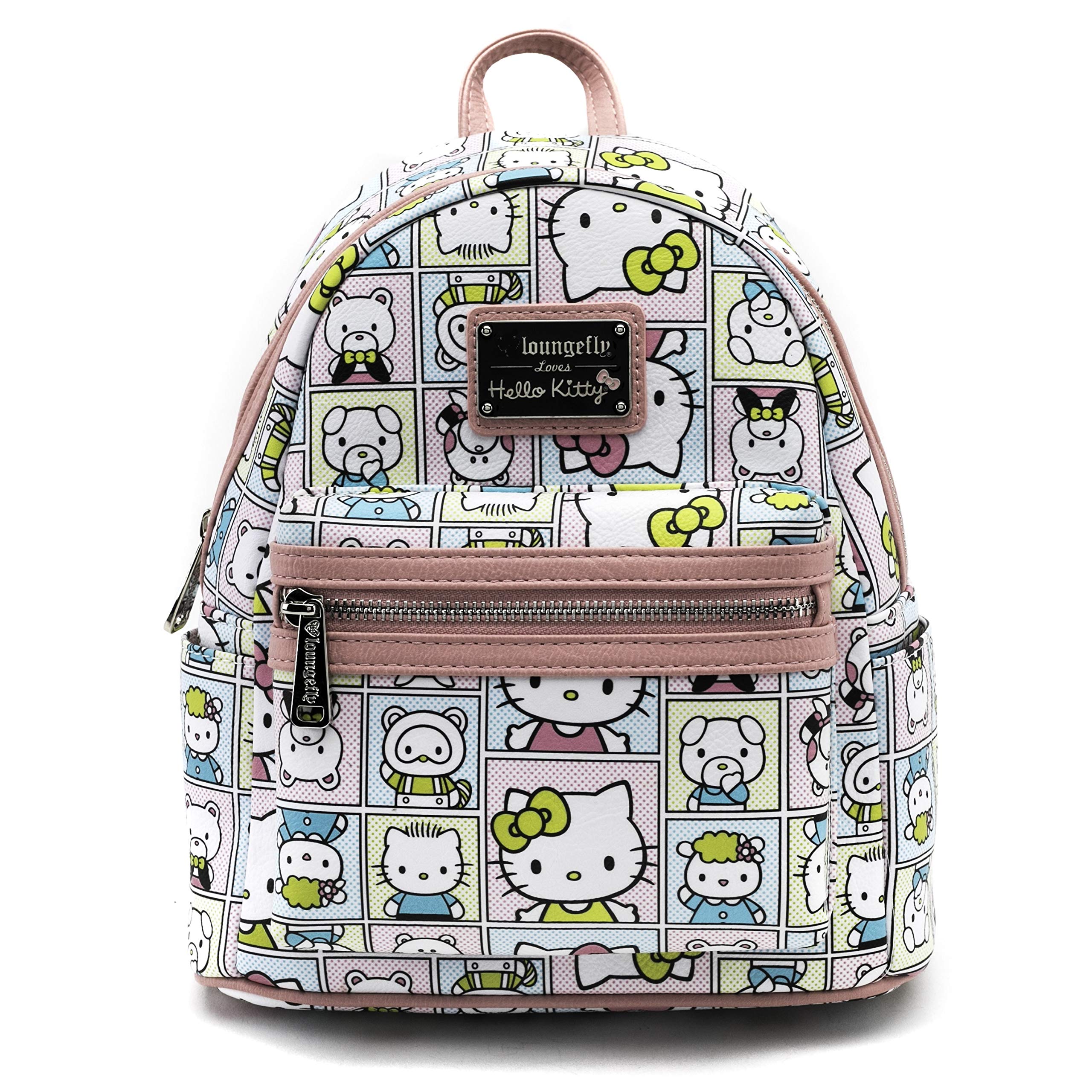 LoungeflyLoungefly White/Pink Mini Backpack