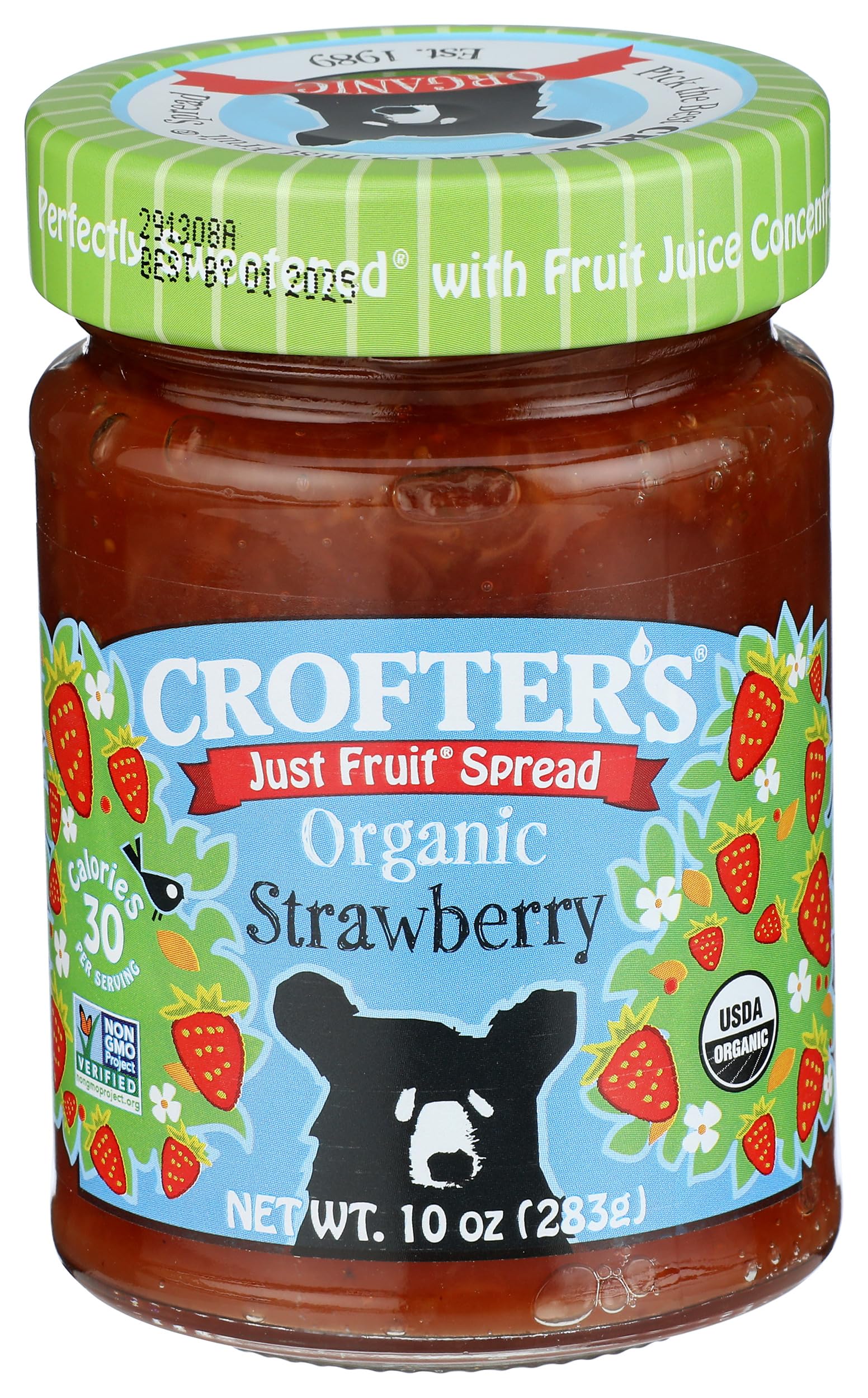 CROFTERS Organic Strawberry Fruit Spread, 10 OZ