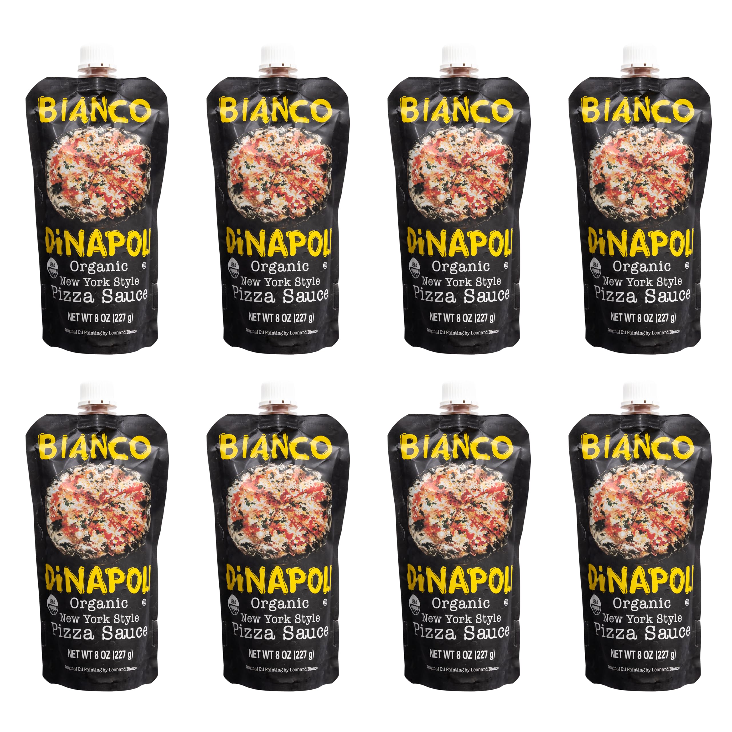 Bianco DiNapoliNew York Style Organic Pizza Sauce Pouch 8 oz, 8 ct (64 fl oz)