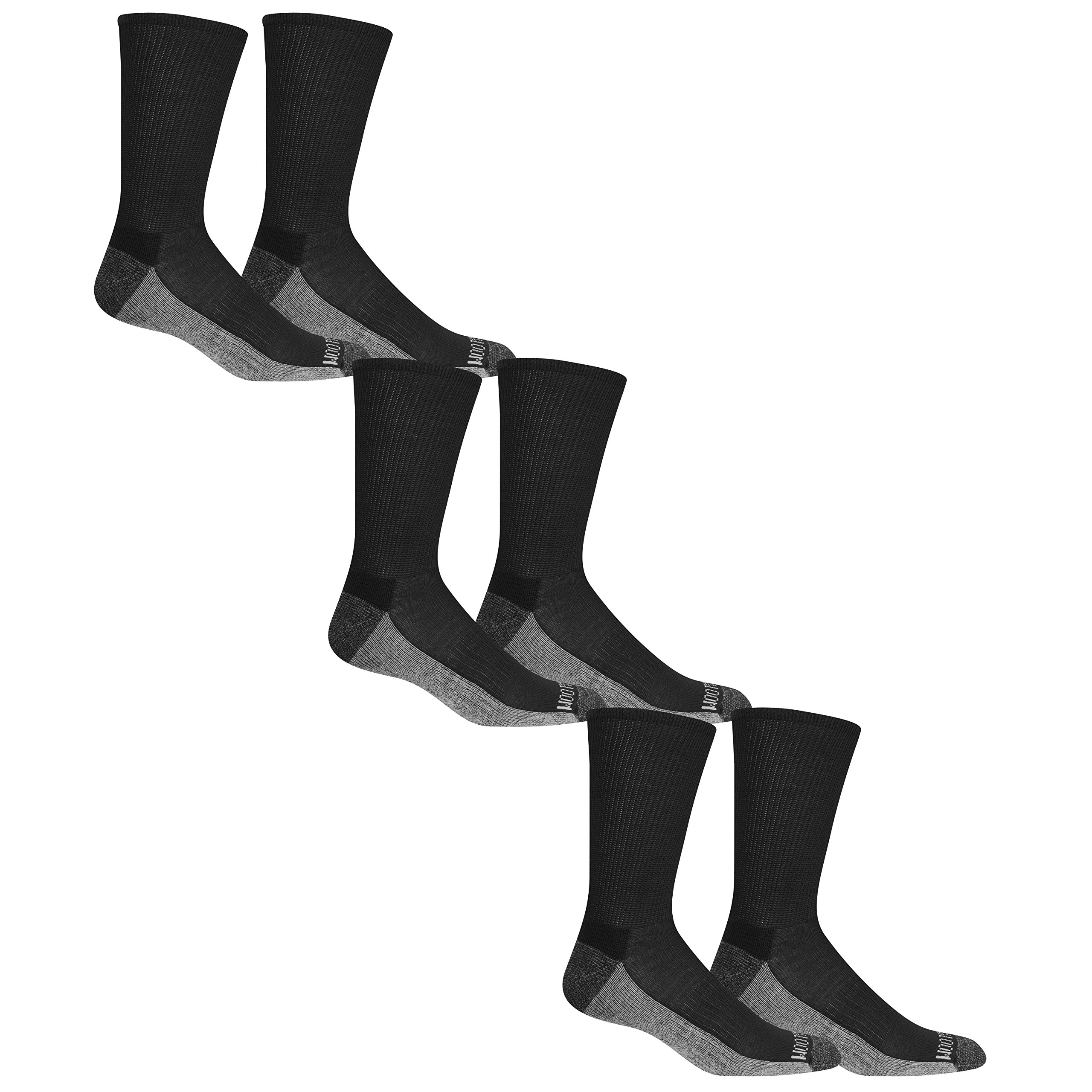 Fruit of the LoomMen's Everyday Lightweight Sport Crew Socks (6 Pack)