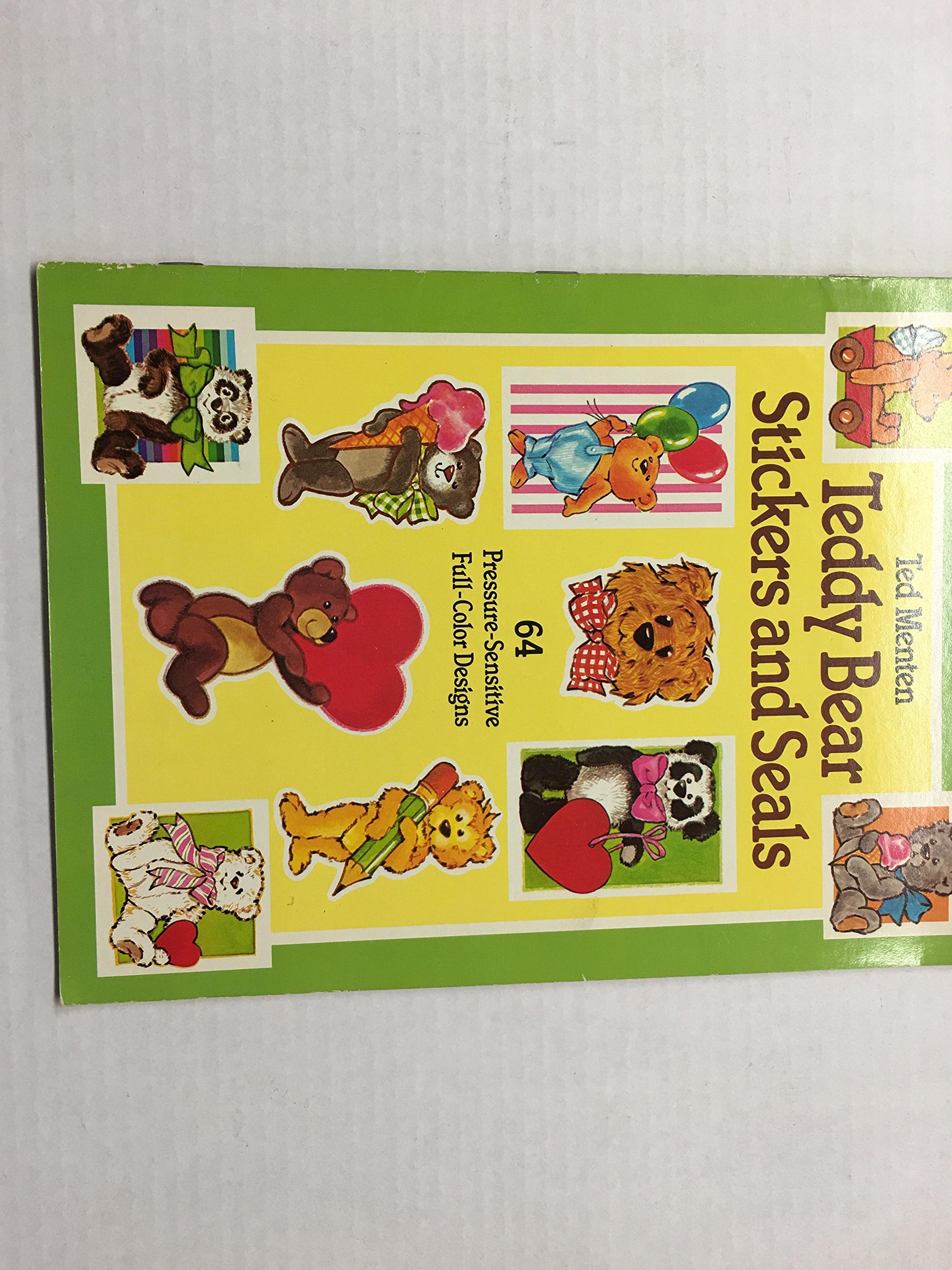 Teddy Bear Stickers and Seals: 64 Pressure-Sensitive Full-Colour Designs